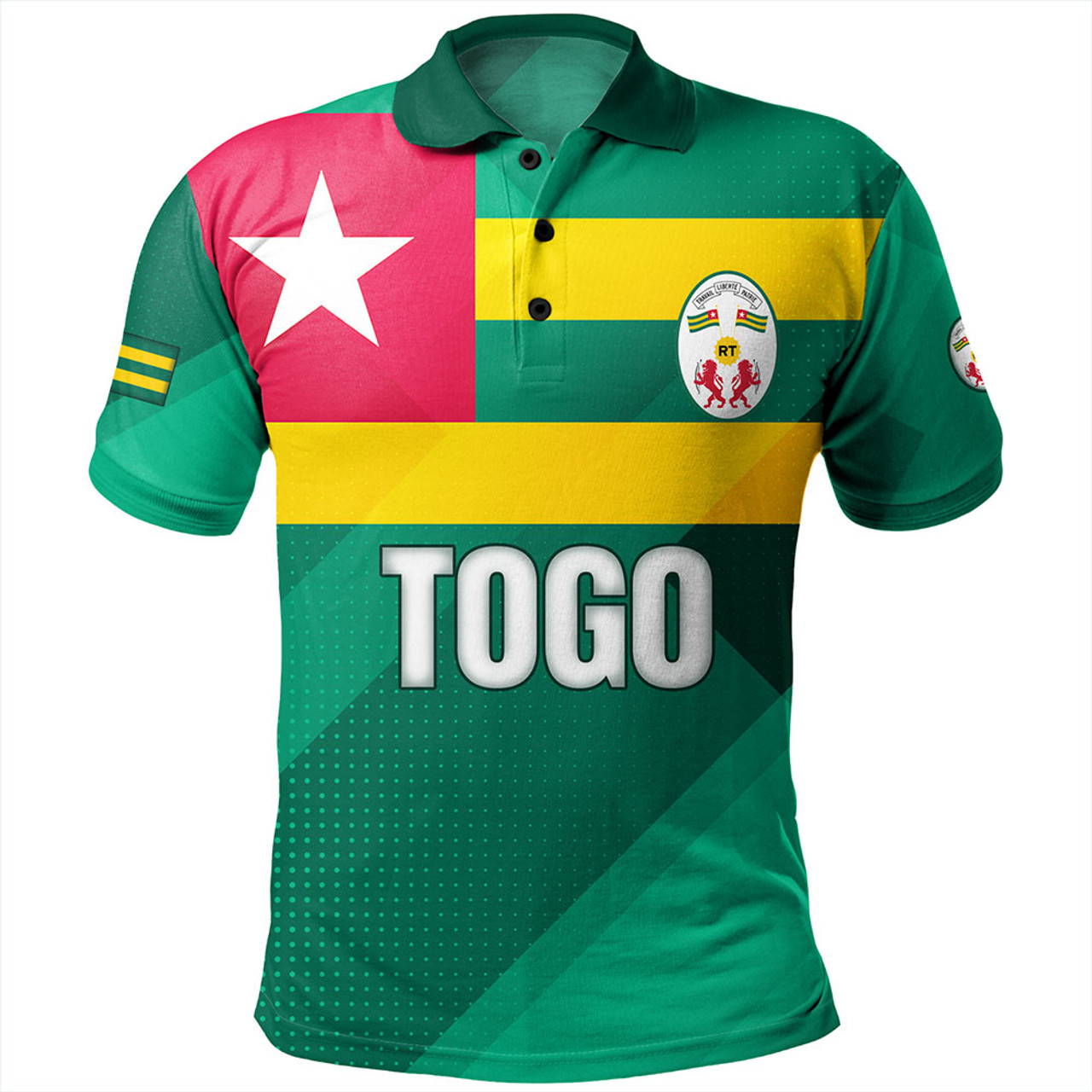 Togo Polo Shirt - Flag Color With Seal