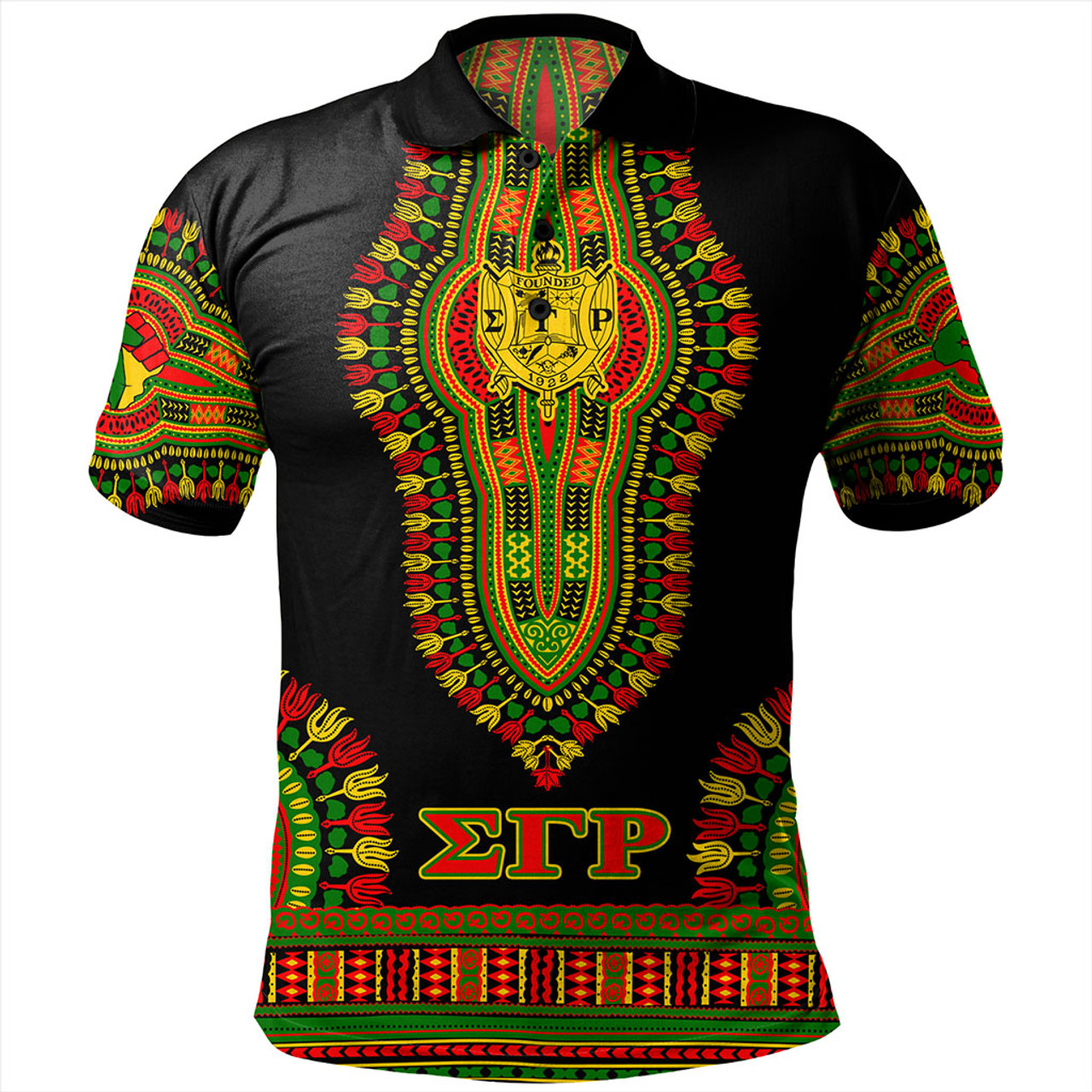 Sigma Gamma Rho Polo Shirt Dashiki Juneteenth