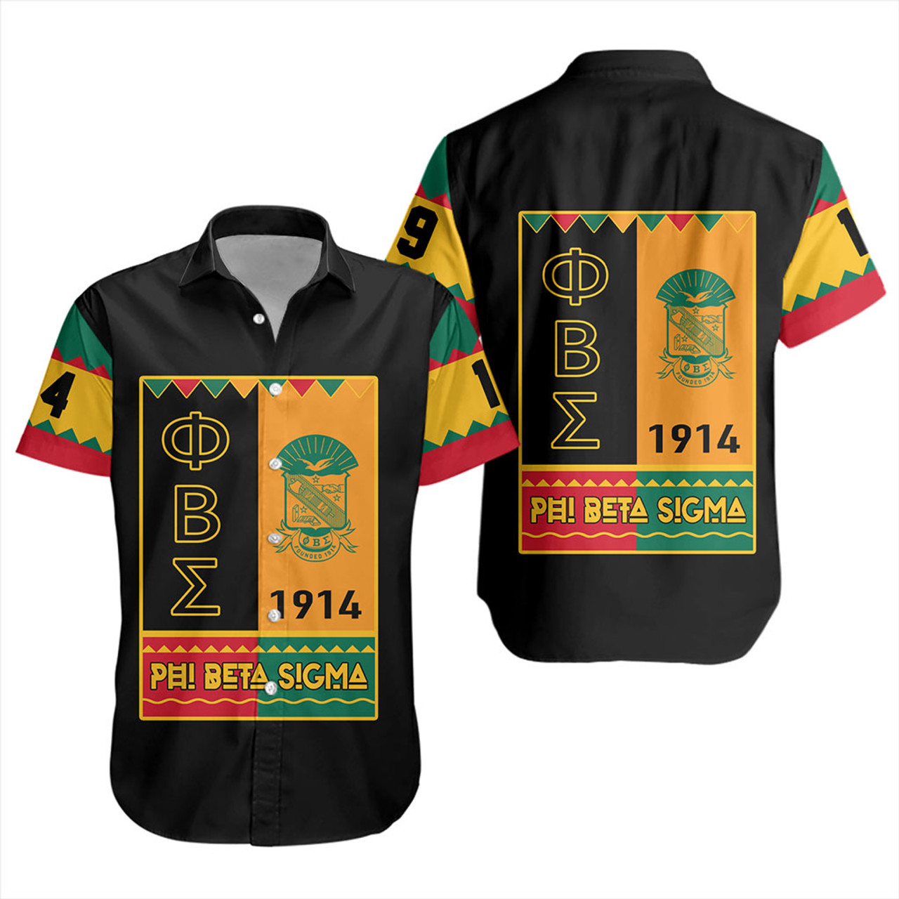 Phi Beta Sigma Short Sleeve Shirt Black History Month