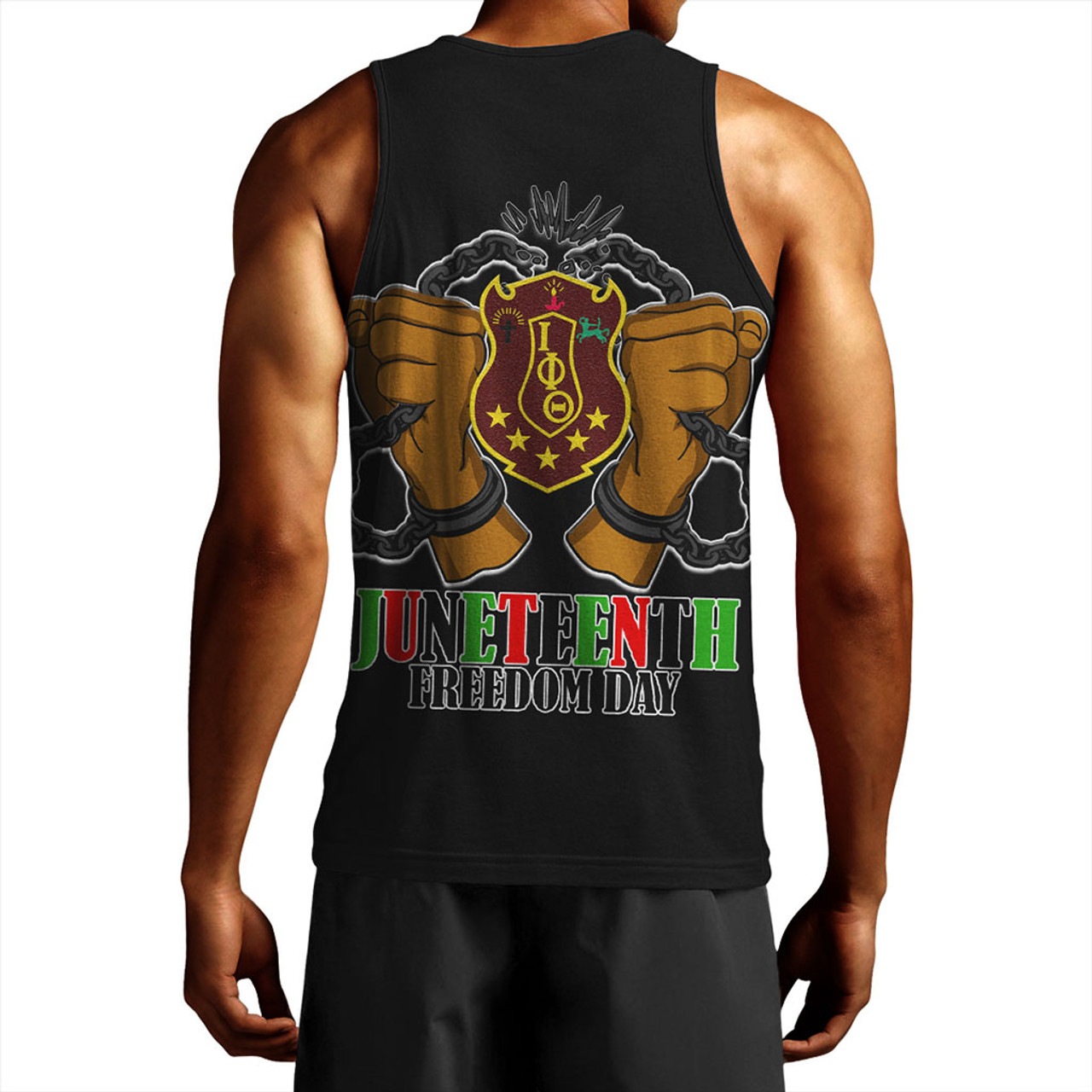 Iota Phi Theta Tank Top Juneteenth Chain Freedom Day