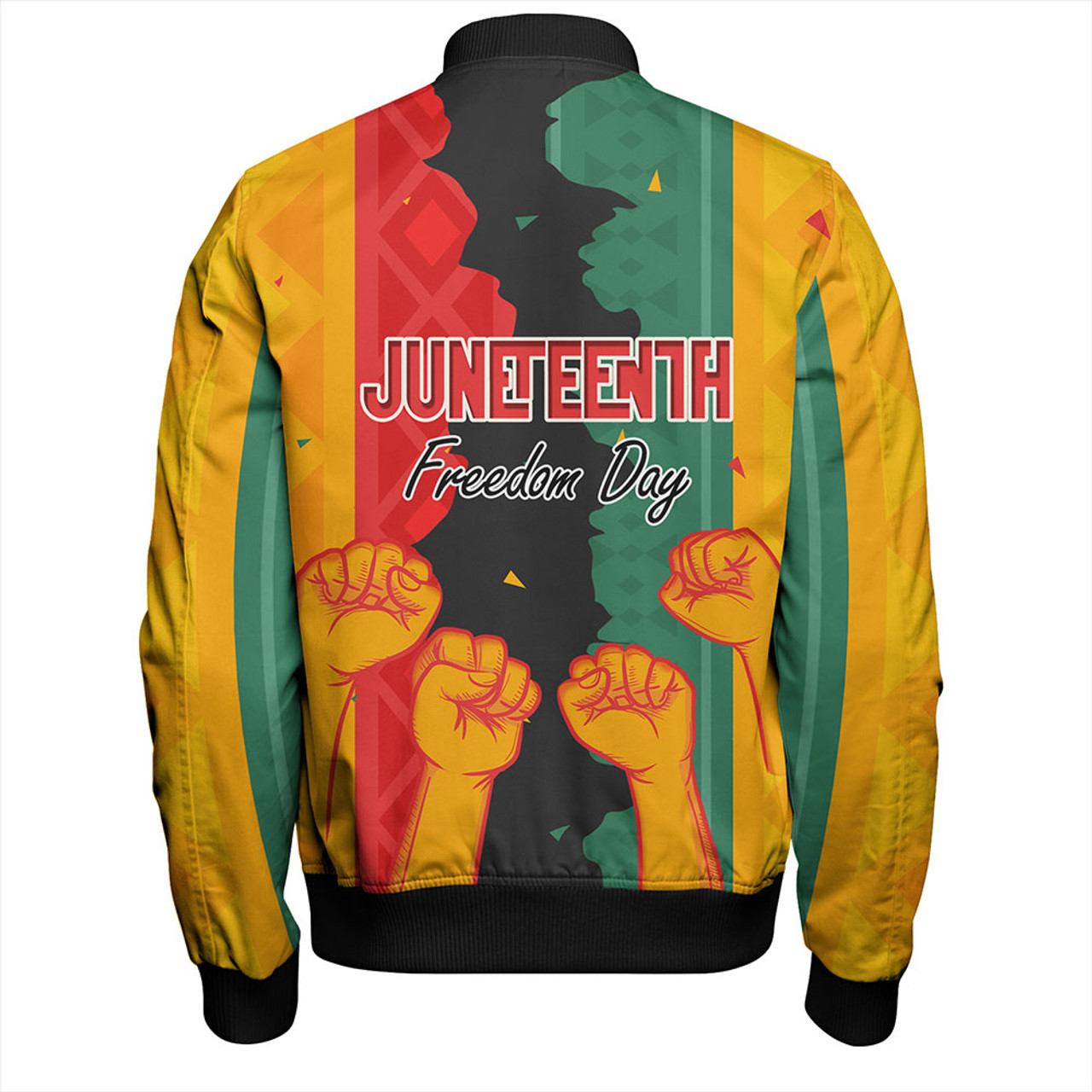Juneteenth Bomber Jacket - Freedom Day Powers Hand