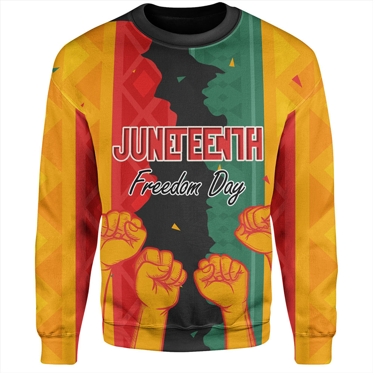 Juneteenth Sweatshirt - Freedom Day Powers Hand
