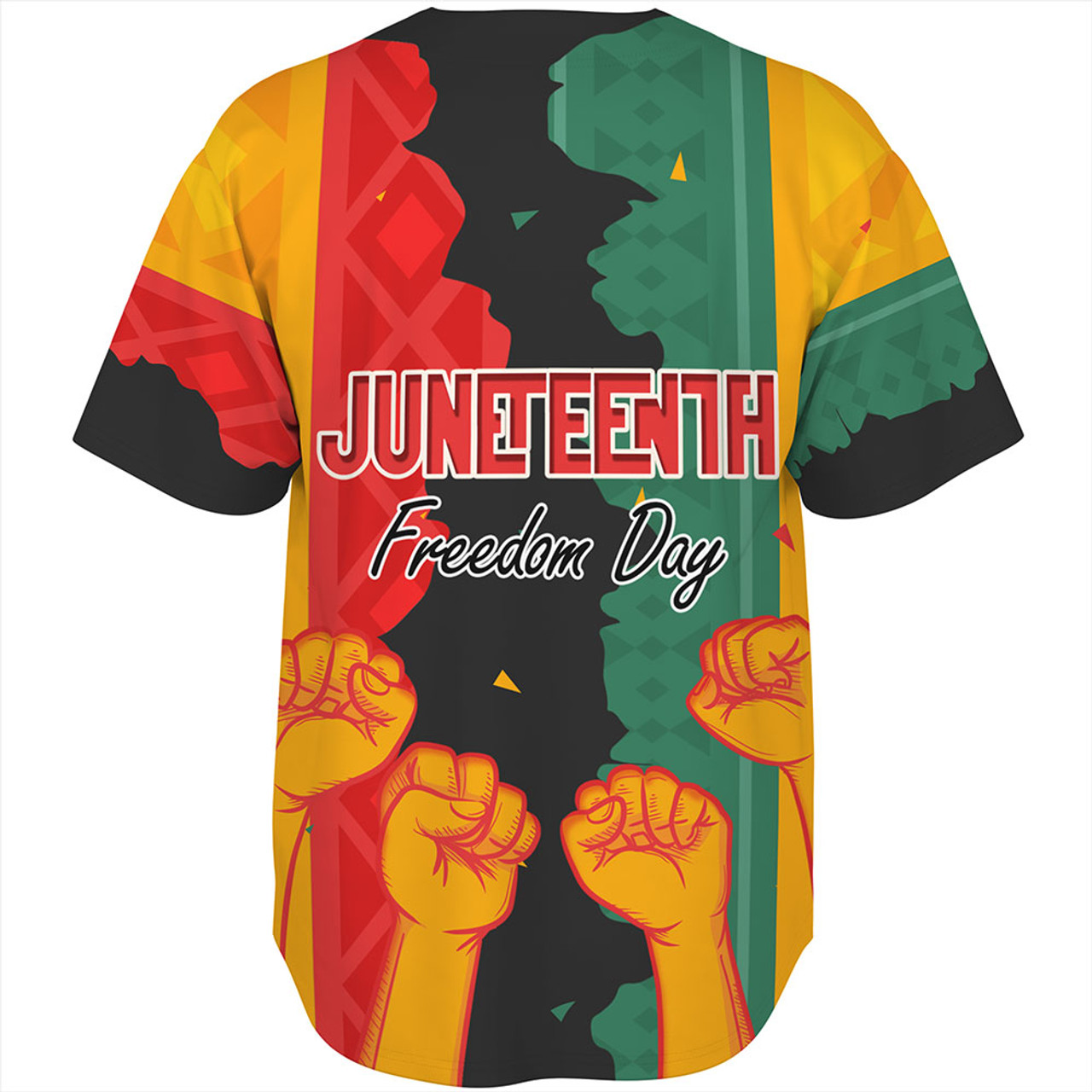 Juneteenth Baseball Shirts - Freedom Day Powers Hand