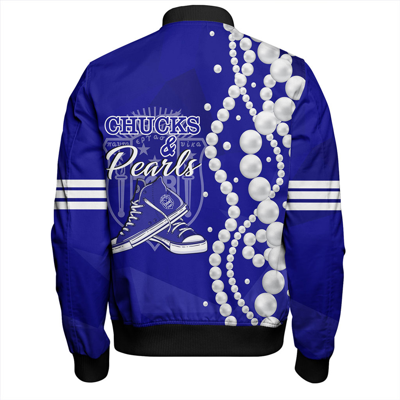 Zeta Phi Beta Zipper Bomber Jacket Greek Life Chuck And Pearls