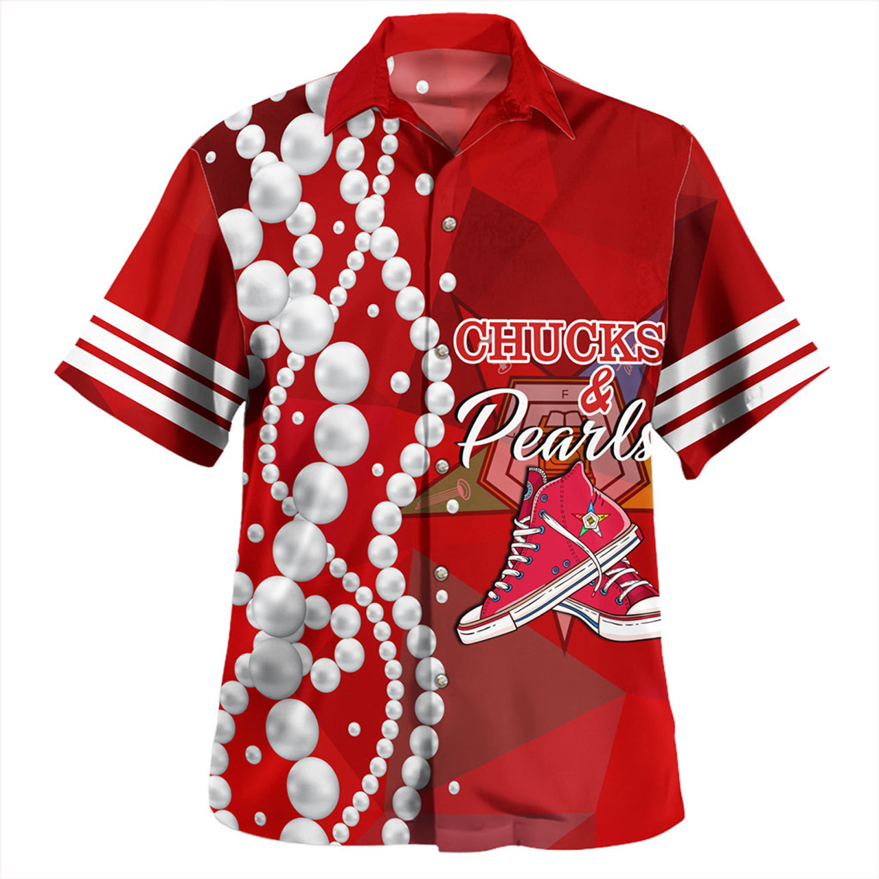 Order of the Eastern Star Hawaiian Shirt Greek Life Chuck And Pearls