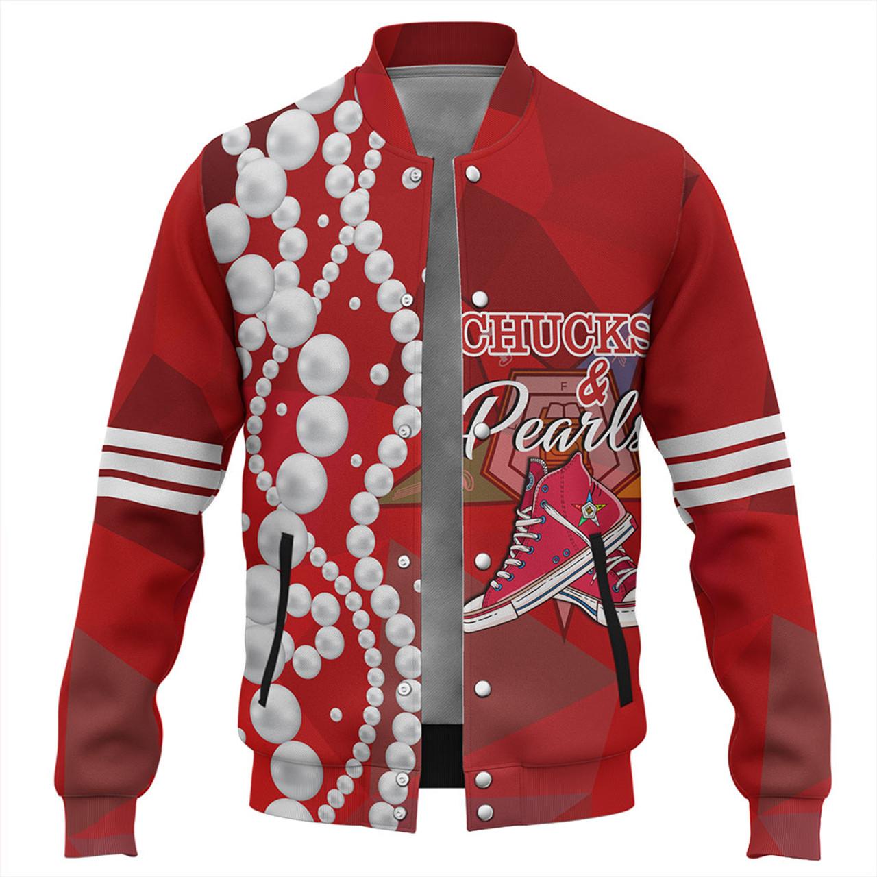 Order of the Eastern Star Baseball Jacket Greek Life Chuck And Pearls