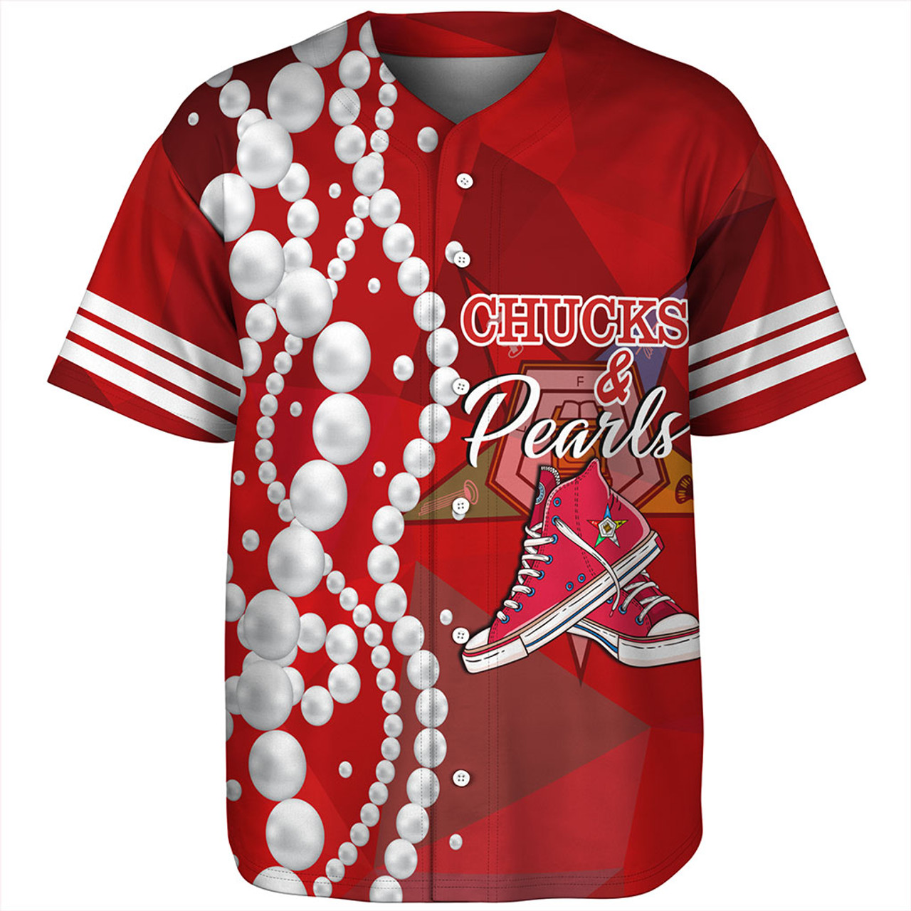 Order of the Eastern Star Baseball Shirt Greek Life Chuck And Pearls