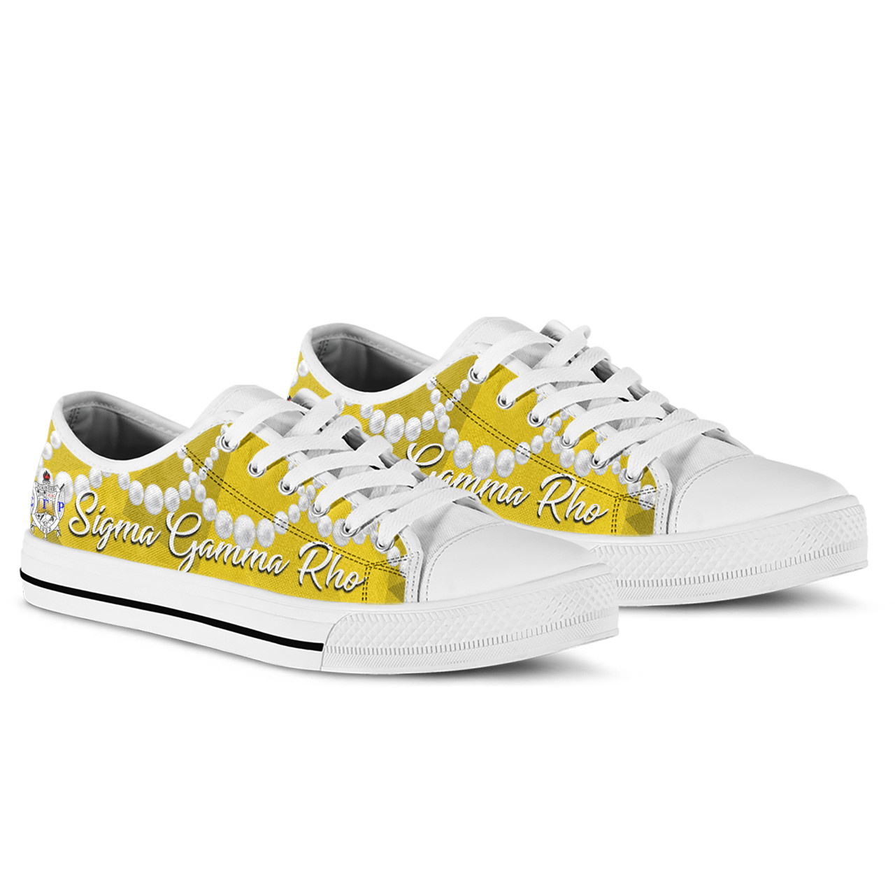 Sigma Gamma Rho Low Top Shoes Greek Life Chuck And Pearls