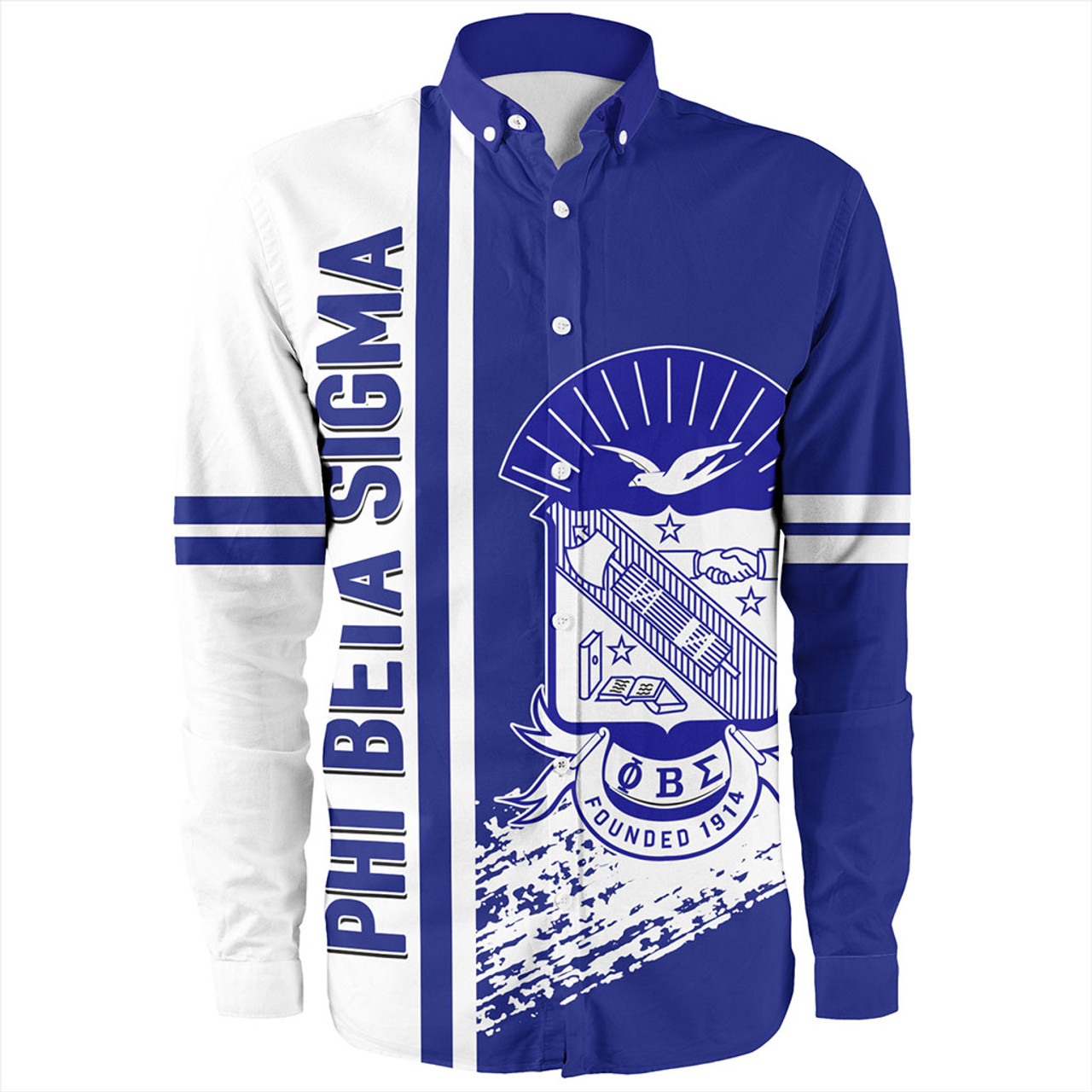 Phi Beta Sigma Long Sleeve Shirt Quater Style