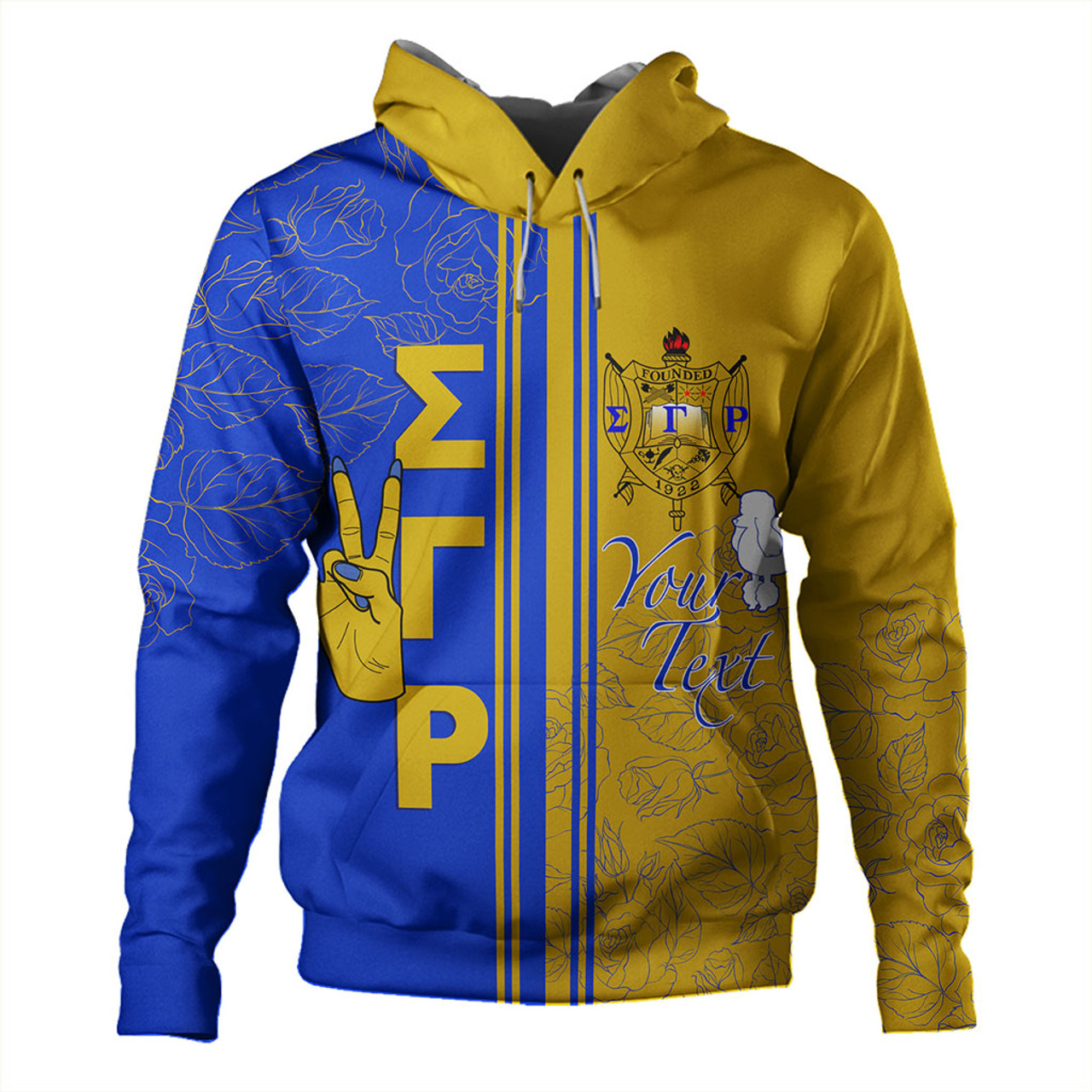 Sigma Gamma Rho Hoodie Custom Rhoyalty Rose Style