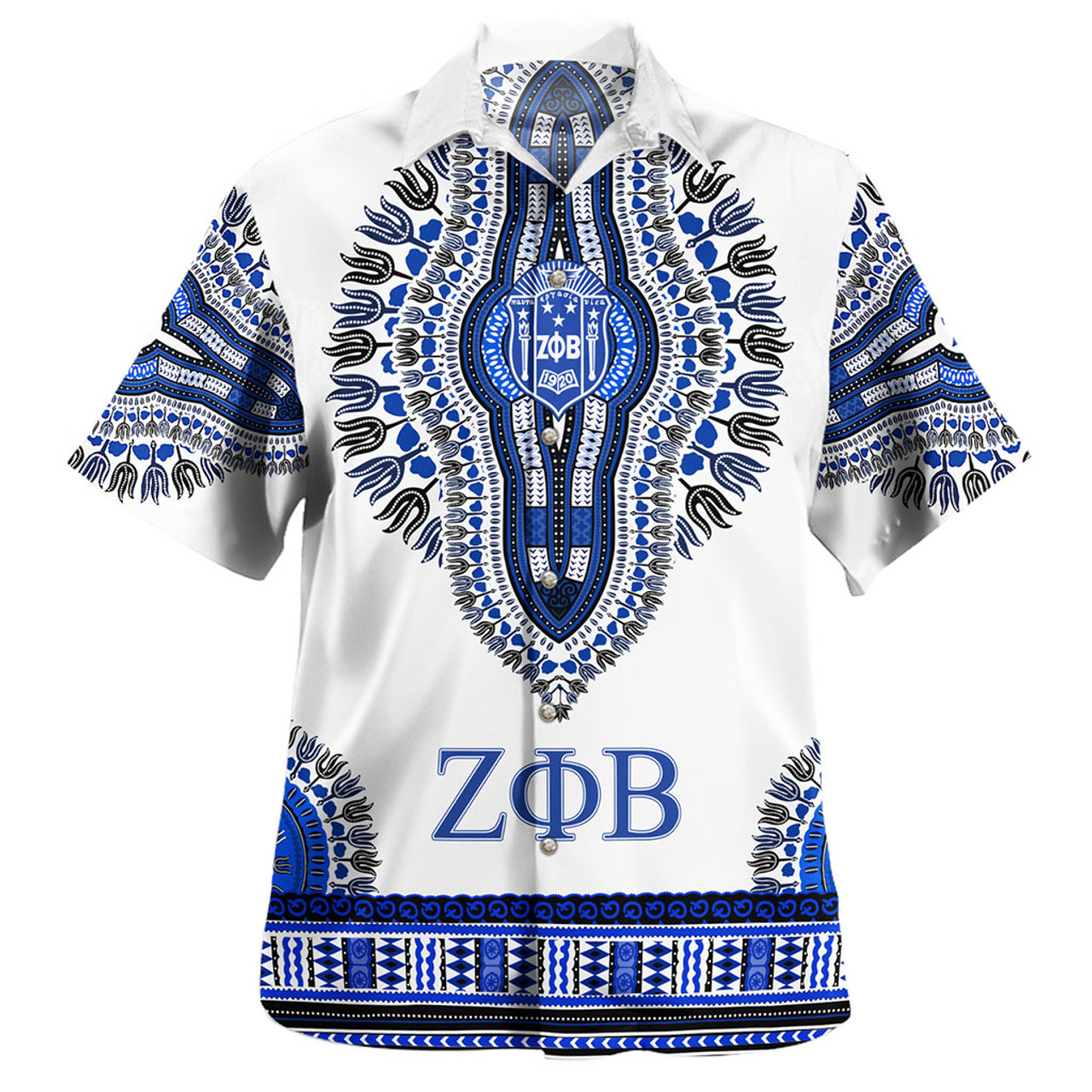 Zeta Phi Beta Hawaiian Shirt Dove Dashiki