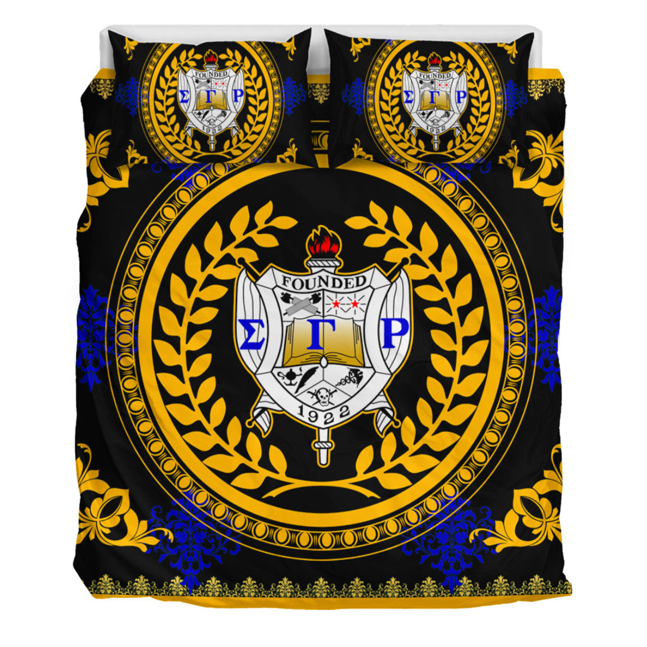 Sigma Gamma Rho Bedding Set Floral Circle