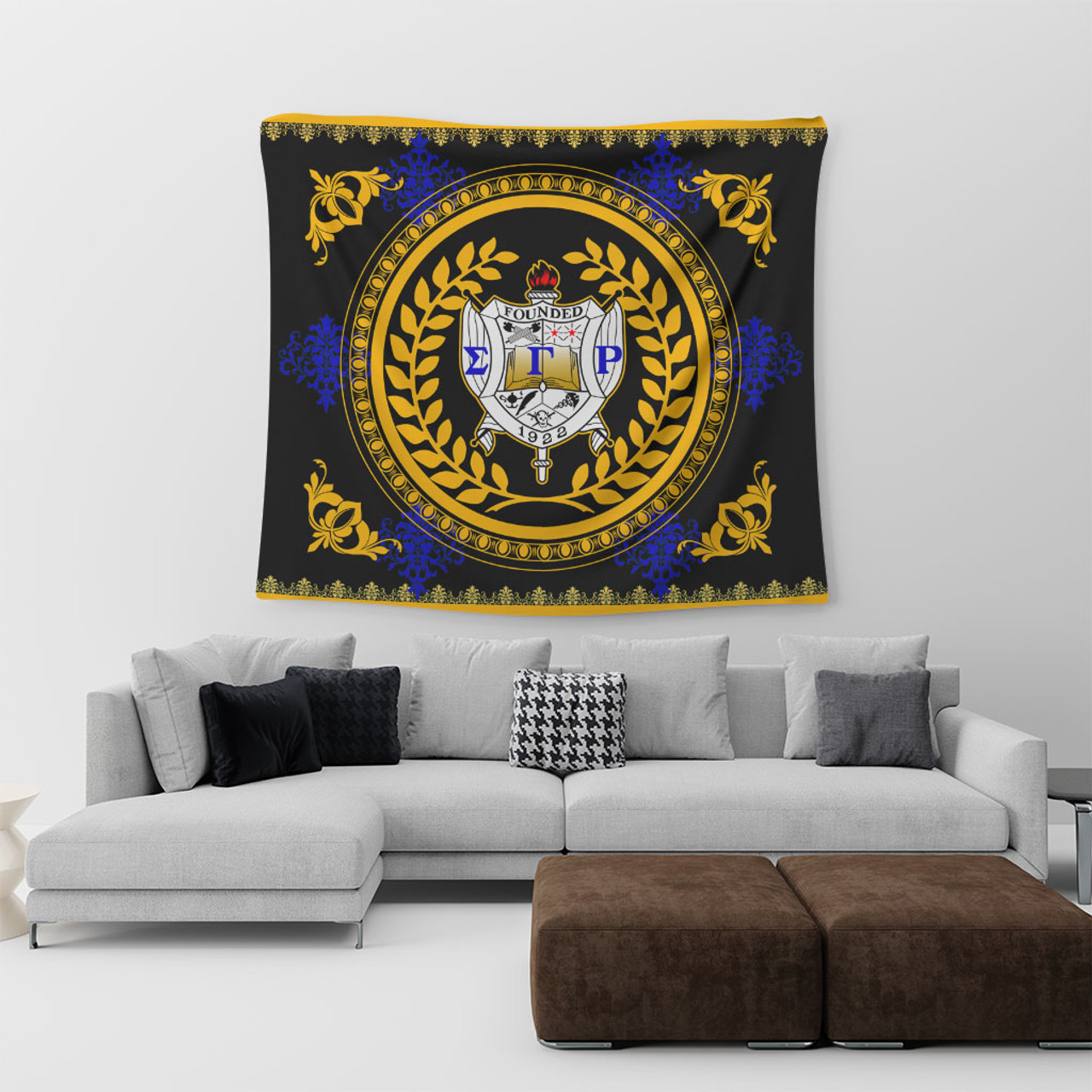 Sigma Gamma Rho Tapestry Floral Circle