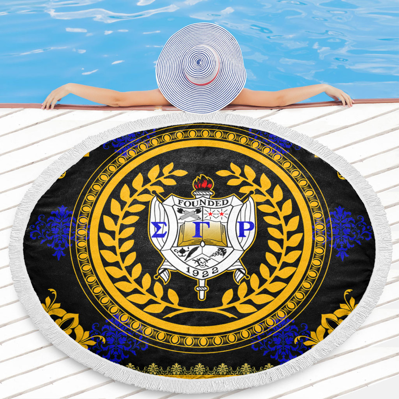 Sigma Gamma Rho Beach Blanket Floral Circle