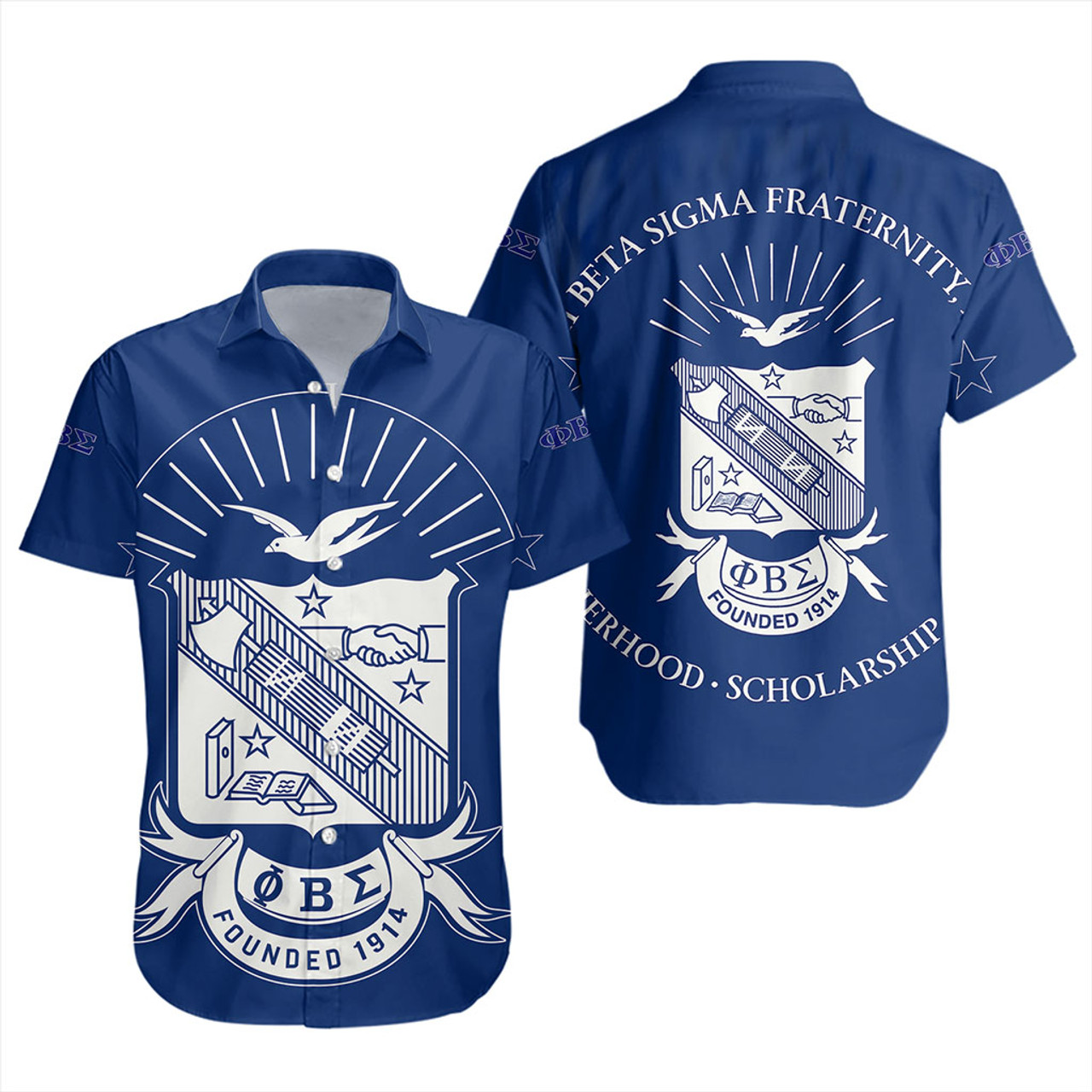 Phi Beta Sigma Short Sleeve Shirt Star Fraternity