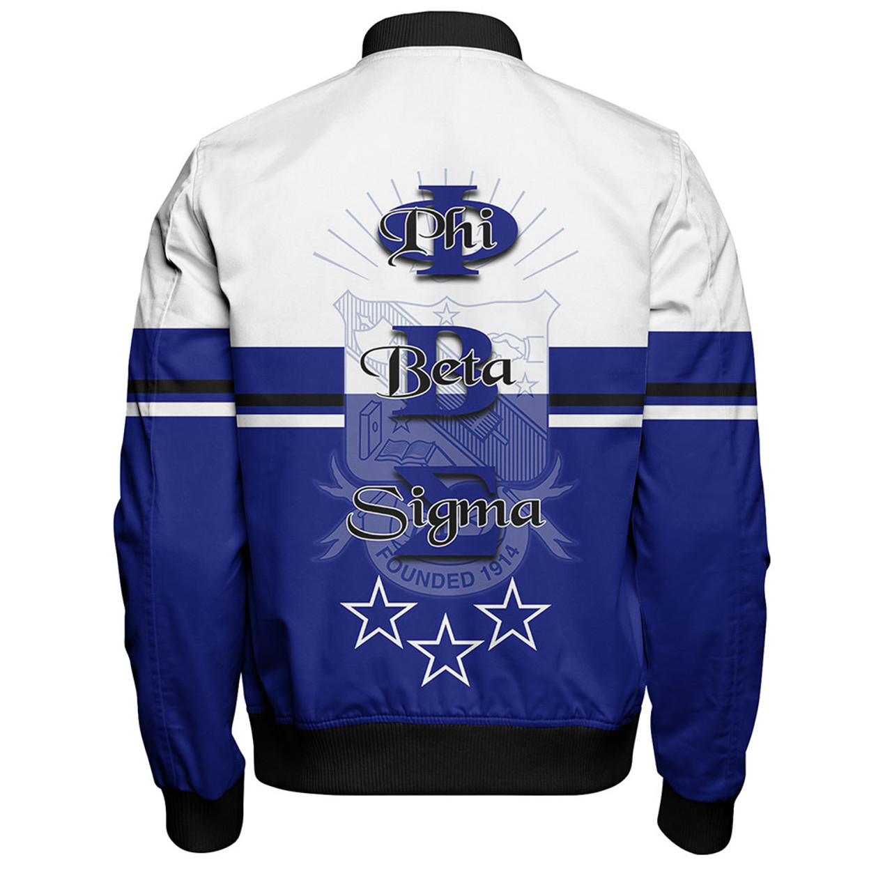 Phi Beta Sigma Zipper Bomber Jacket We Are Future Fraternity