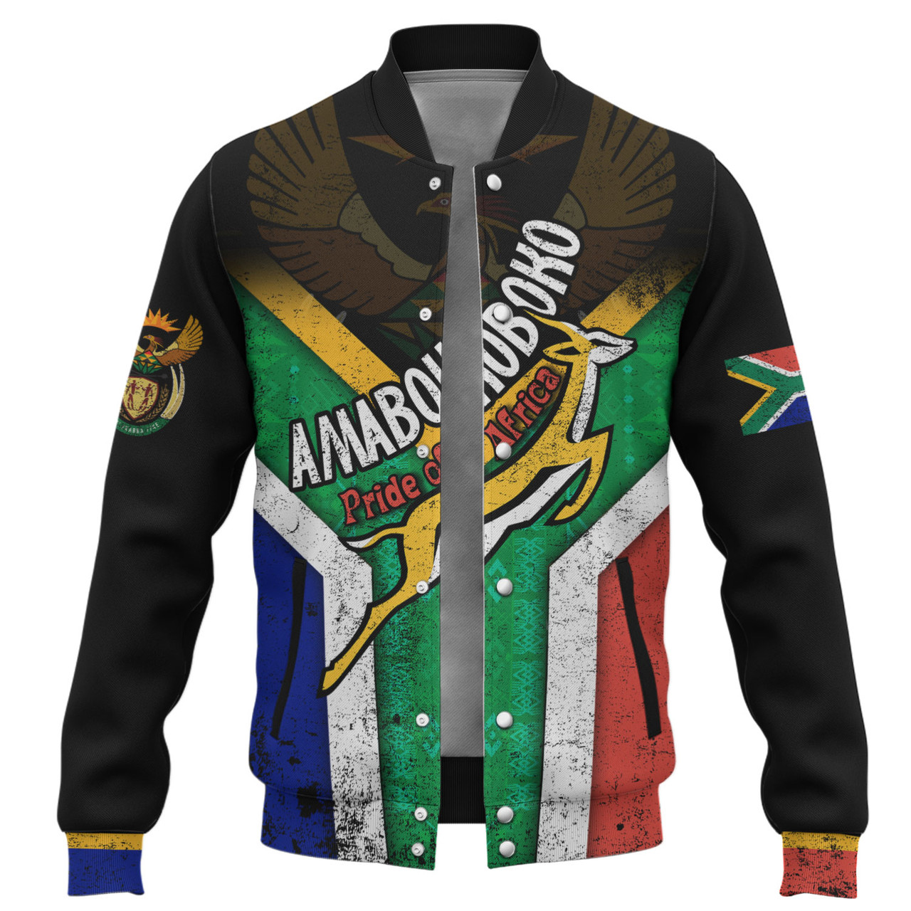 South Africa Baseball Jacket Amabokoboko Pride Of Africa