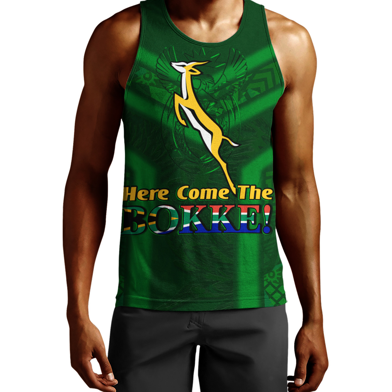 South Africa Tank Top Here Come The Bokke