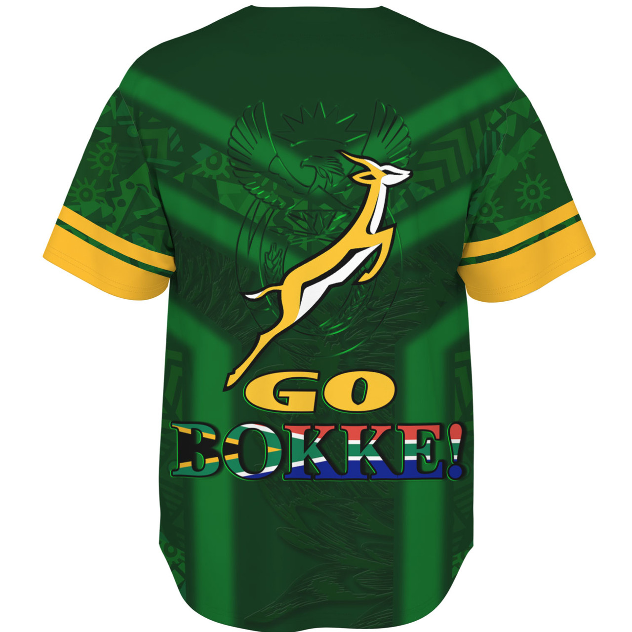 South Africa Baseball Shirt Here Come The Bokke