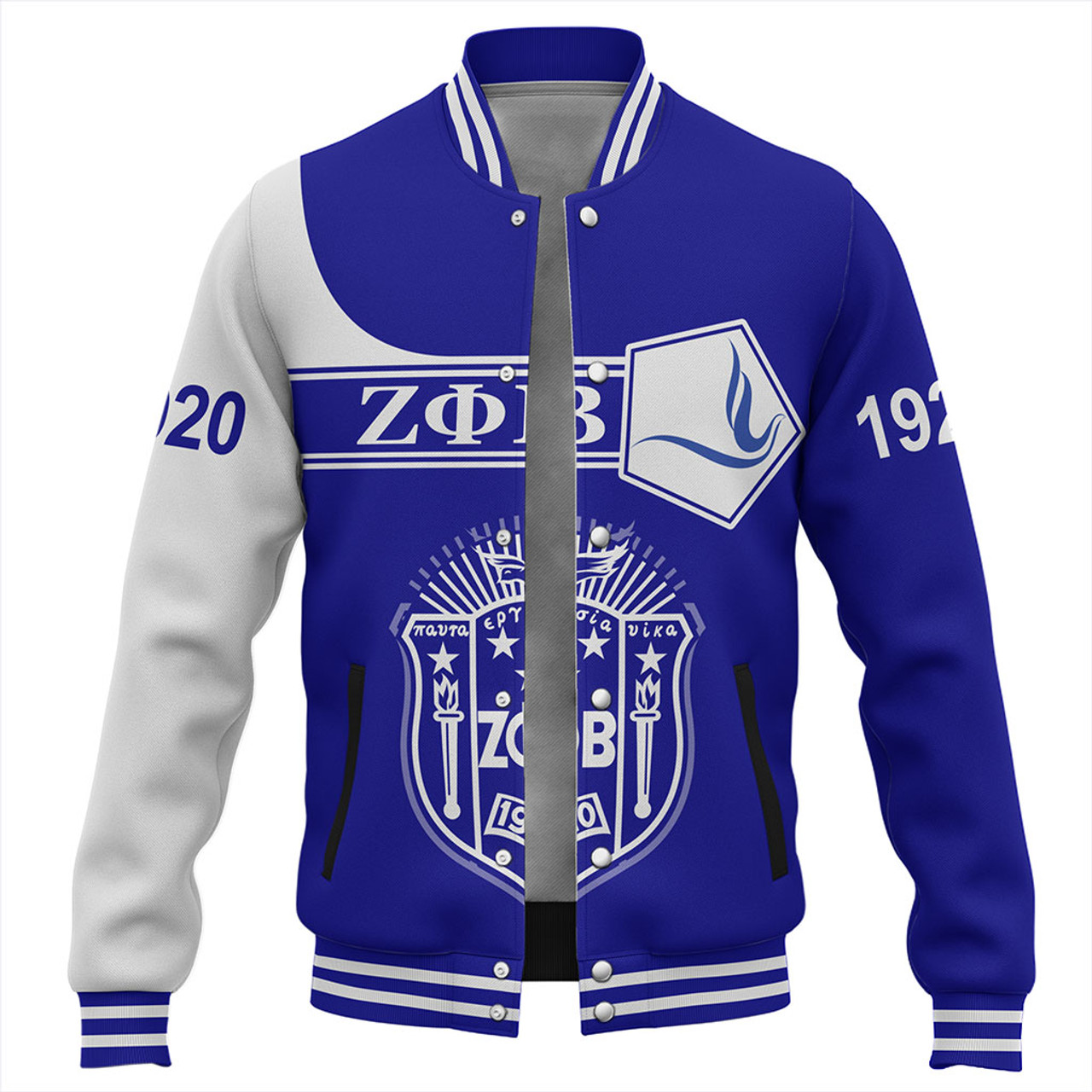 Zeta Phi Beta Baseball Jacket Custom Simple Style