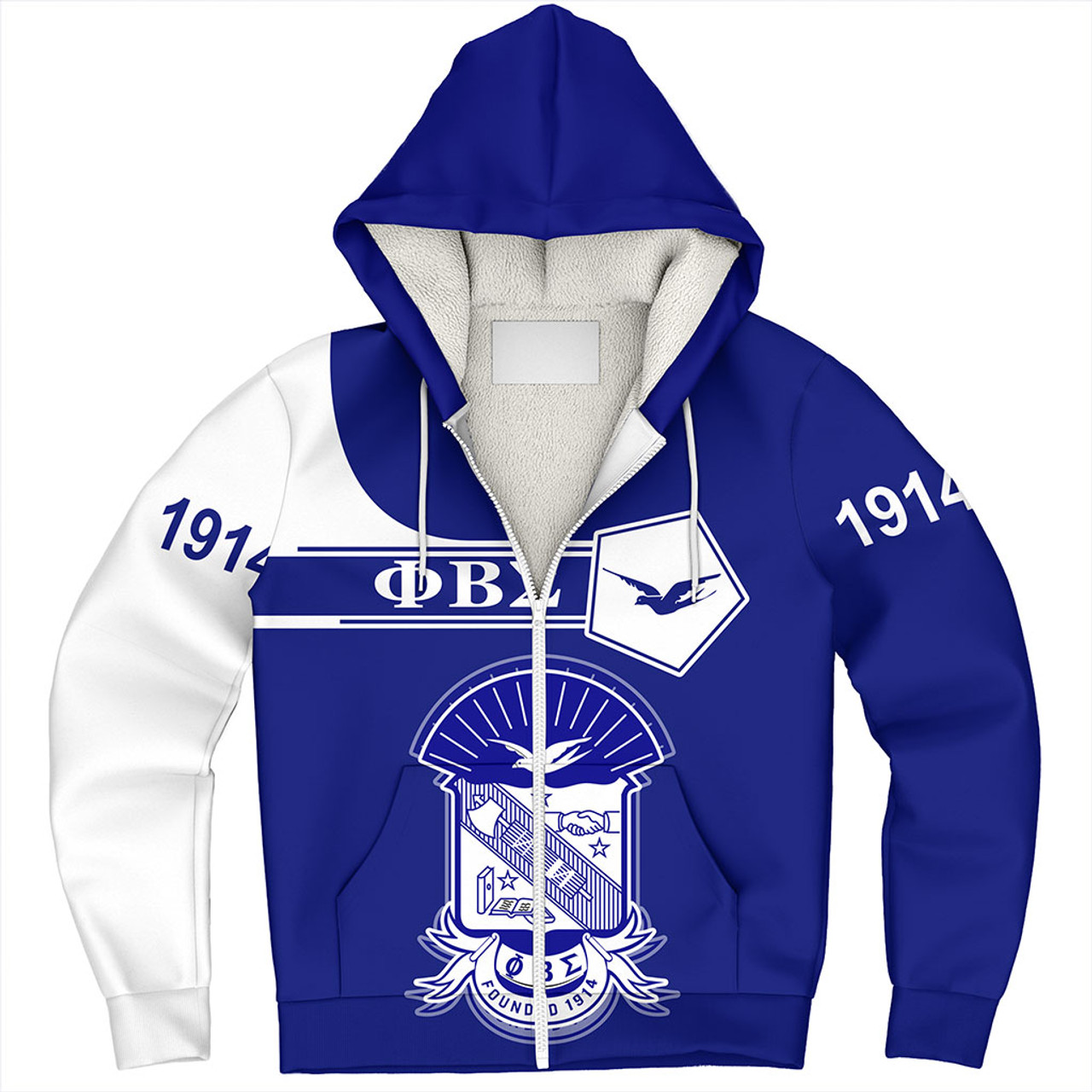 Phi Beta Sigma Sherpa Hoodie Custom Simple Style