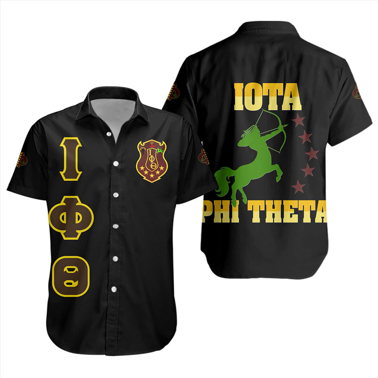 Iota Phi Theta Short Sleeve Shirt Letter