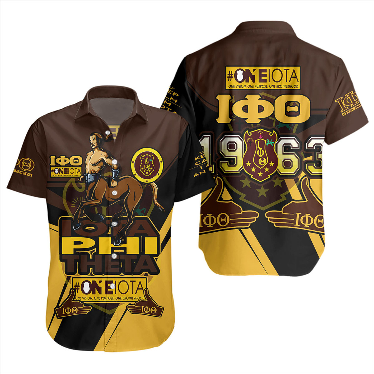 Iota Phi Theta Short Sleeve Shirt Custom The One Iota Fraternity Pride Sport Style