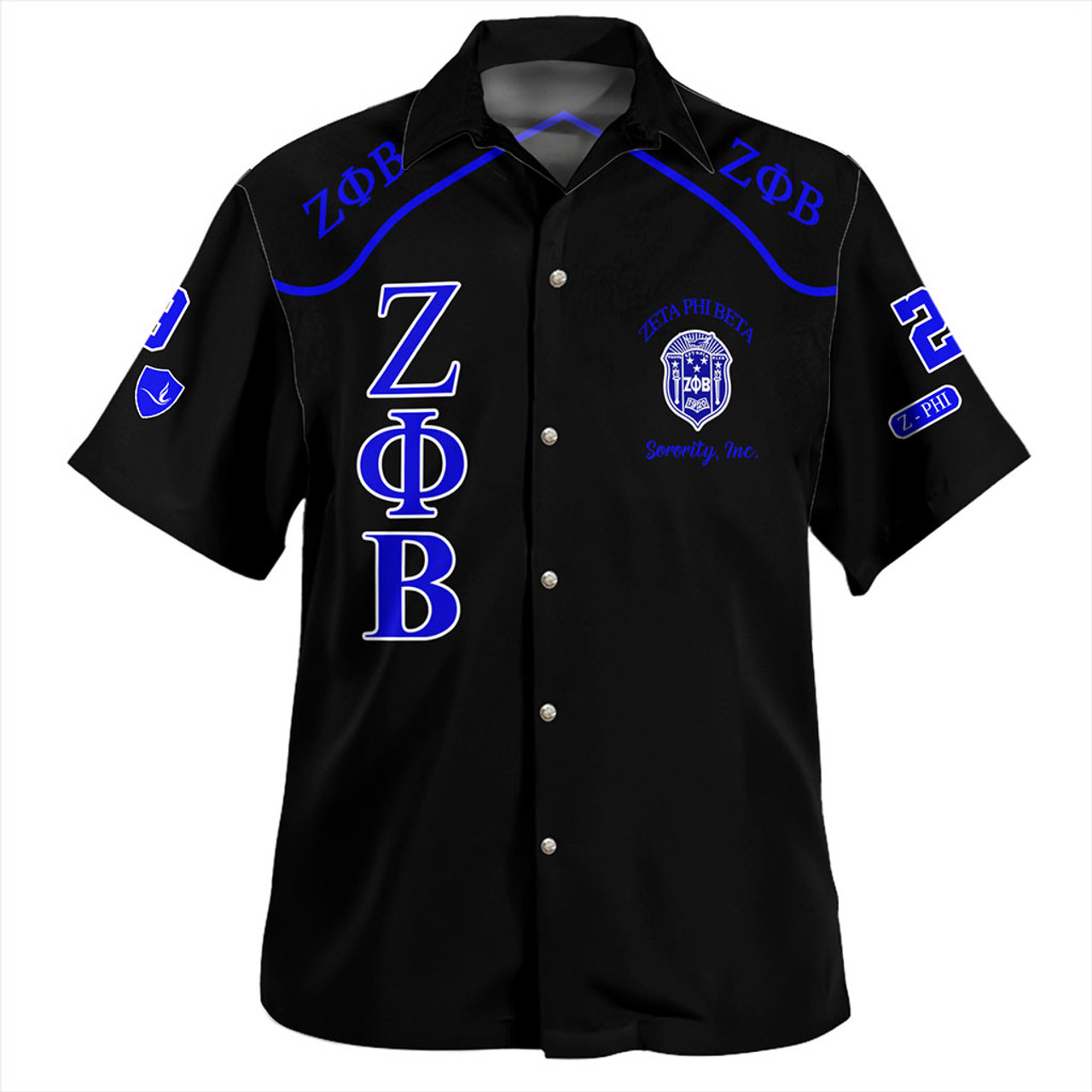 Zeta Phi Beta Hawaiian Shirt Sorority Finer