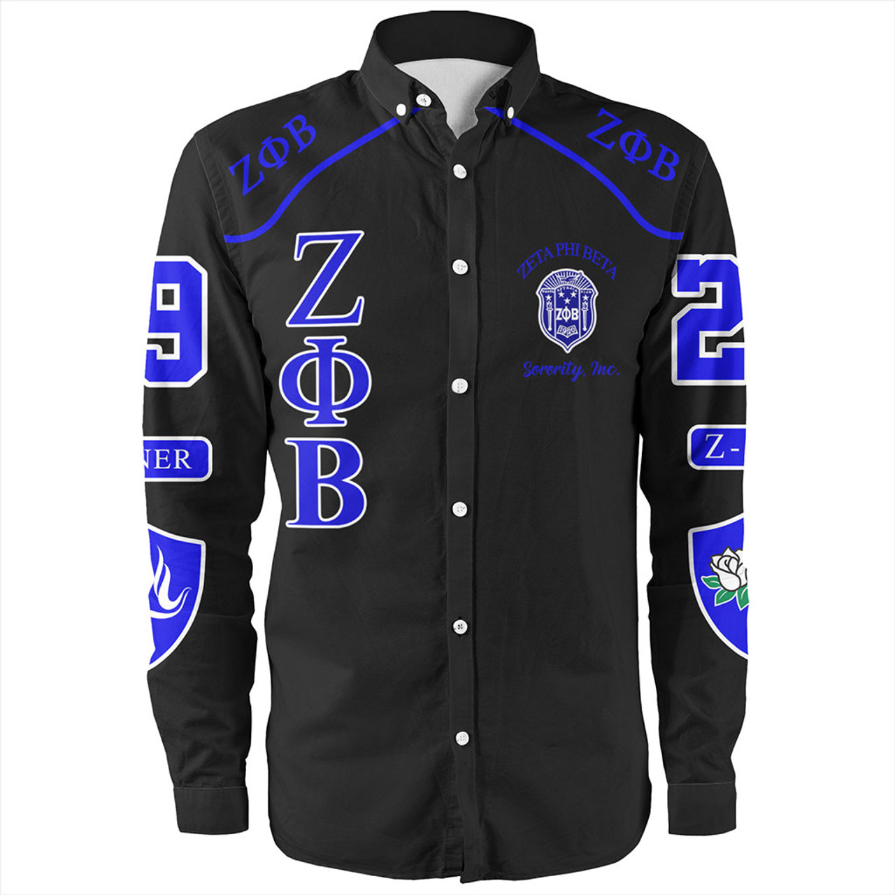 Zeta Phi Beta Long Sleeve Shirt Sorority Finer