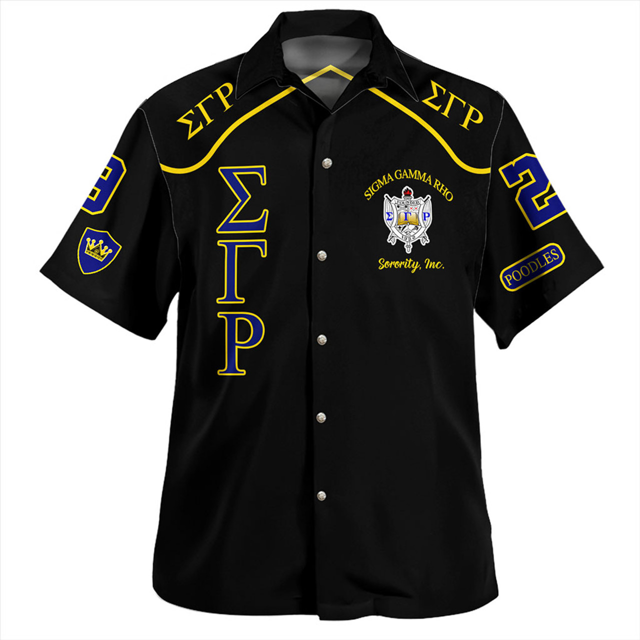 Sigma Gamma Rho Hawaiian Shirt Sorority Poodles