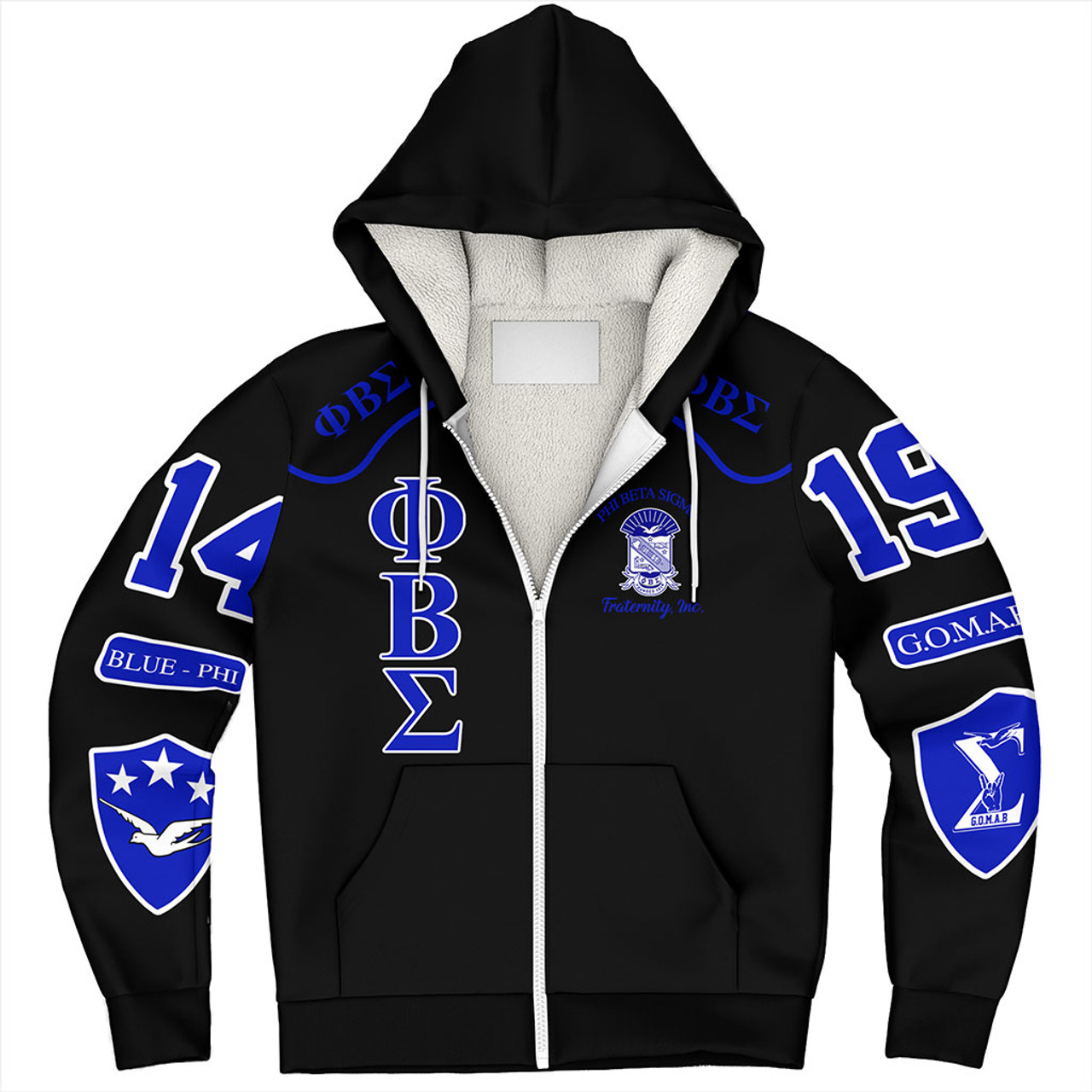 Phi Beta Sigma Sherpa Hoodie Gomab Fraternity