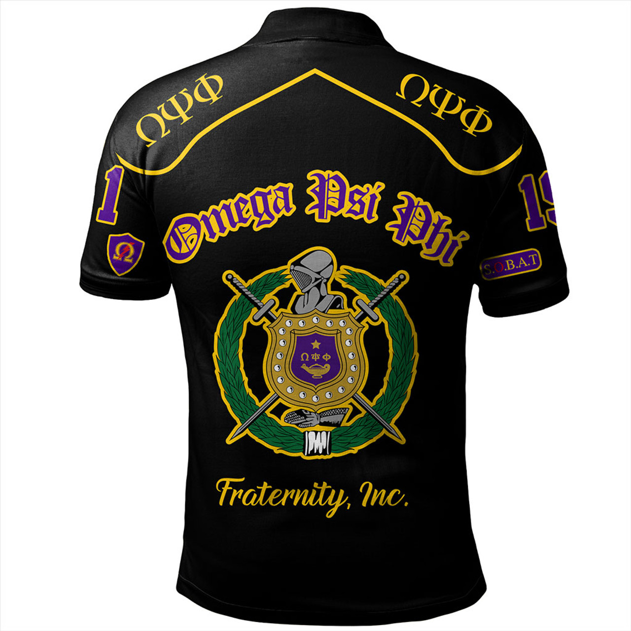 Omega Psi Phi Polo Shirt Sobat Fraternity