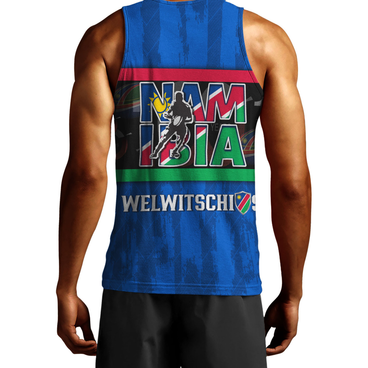 Namibia Tank Top Welwitschias Rugby Ball 100th Anniversary Rugby