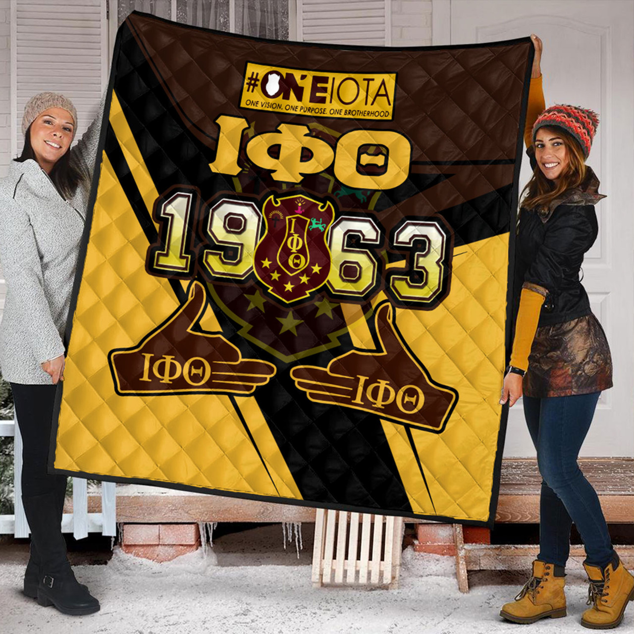 Iota Phi Theta Premium Quilt Custom The One Iota 1963 Fraternity Pride Sport Style