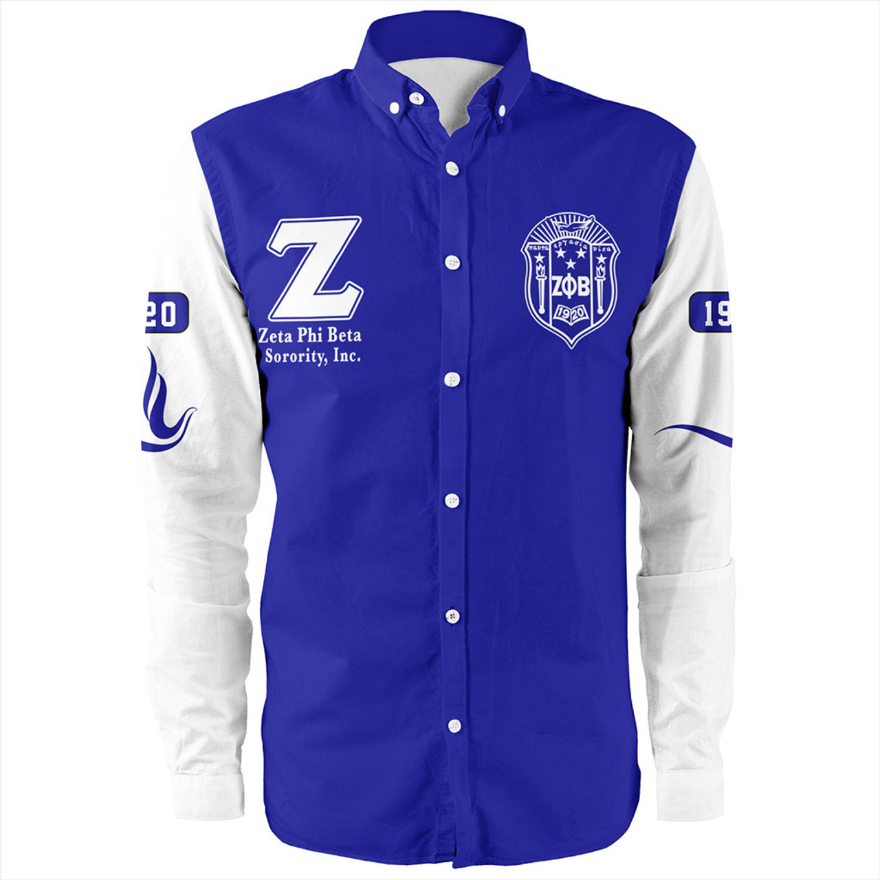 Zeta Phi Beta Long Sleeve Shirt Varsity Style