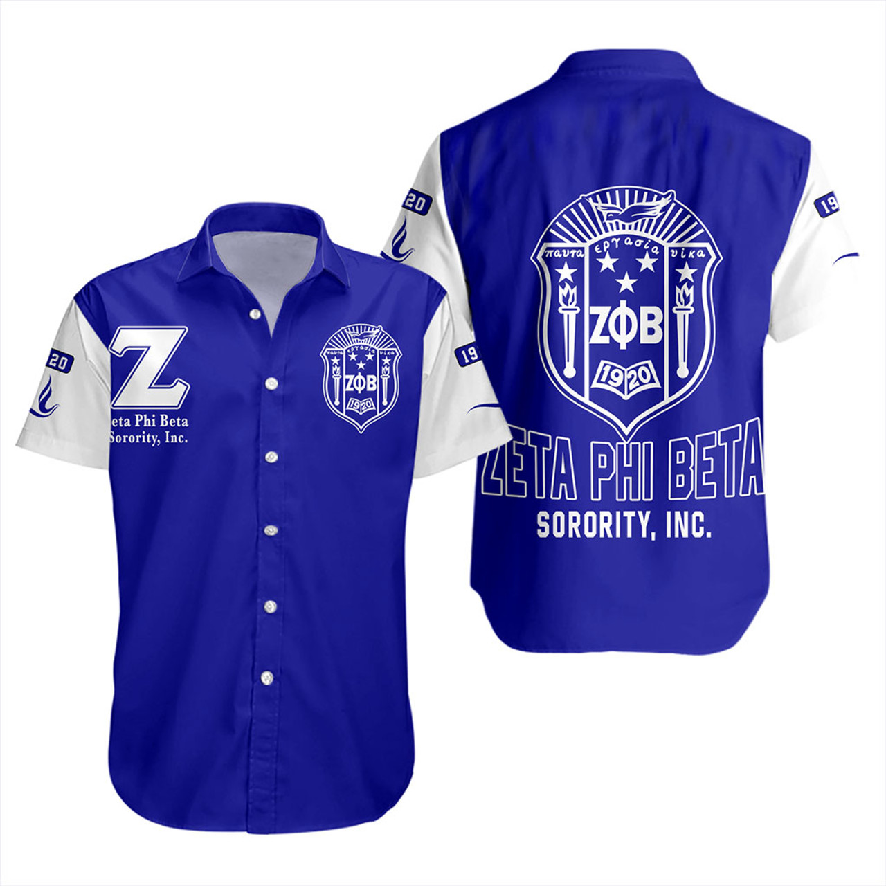 Zeta Phi Beta Short Sleeve Shirt Varsity Style