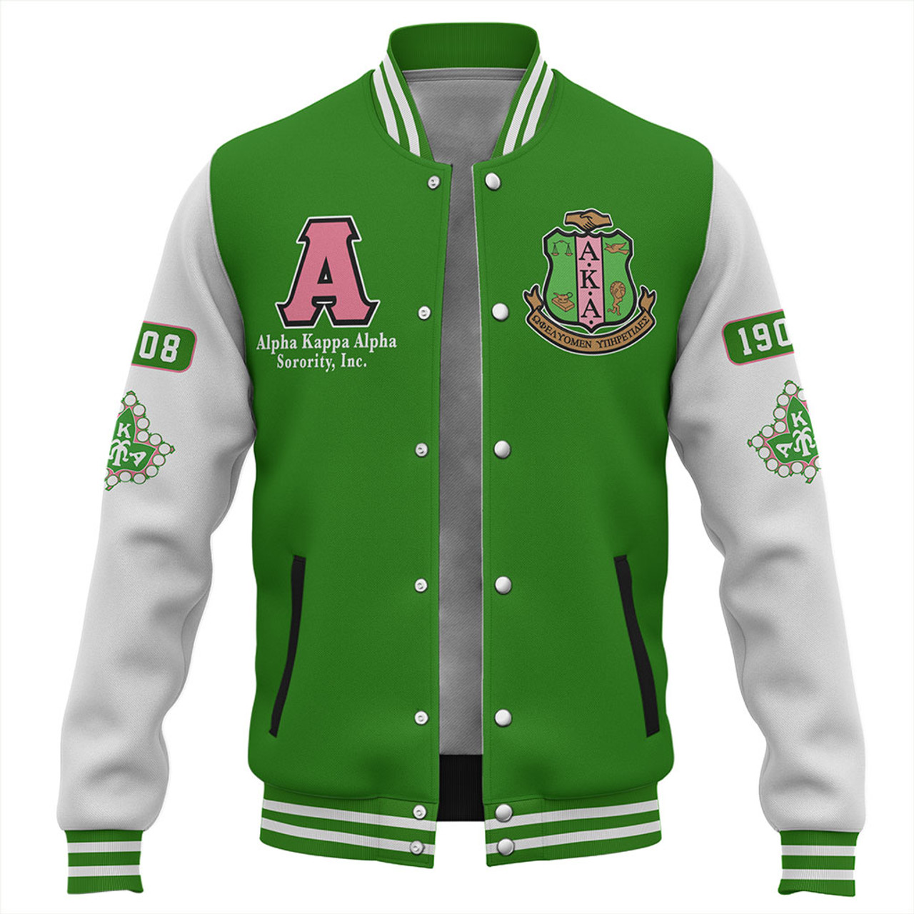 Alpha Kappa Alpha Baseball Jacket Varsity Style