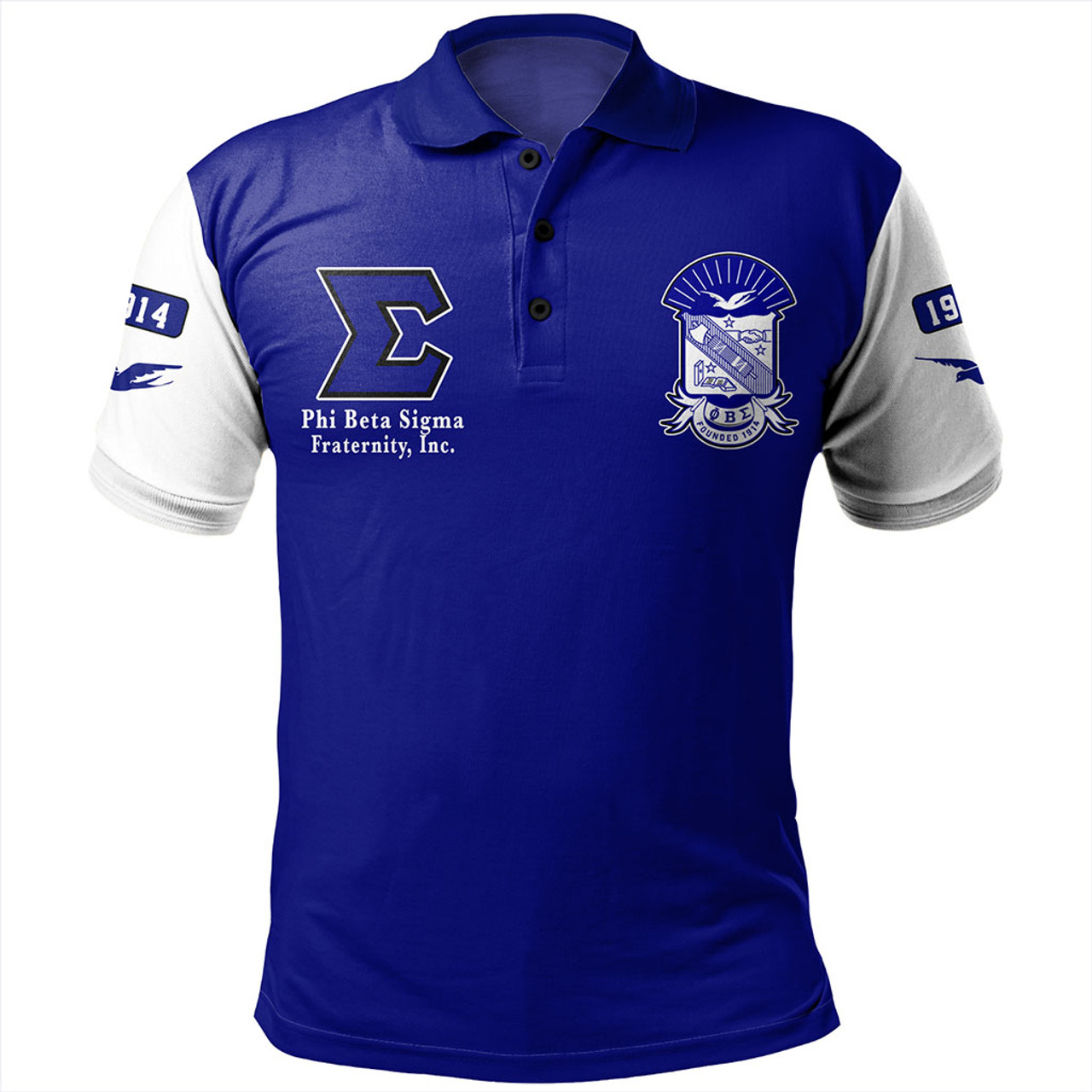 Phi Beta Sigma Polo Shirt Varsity Style