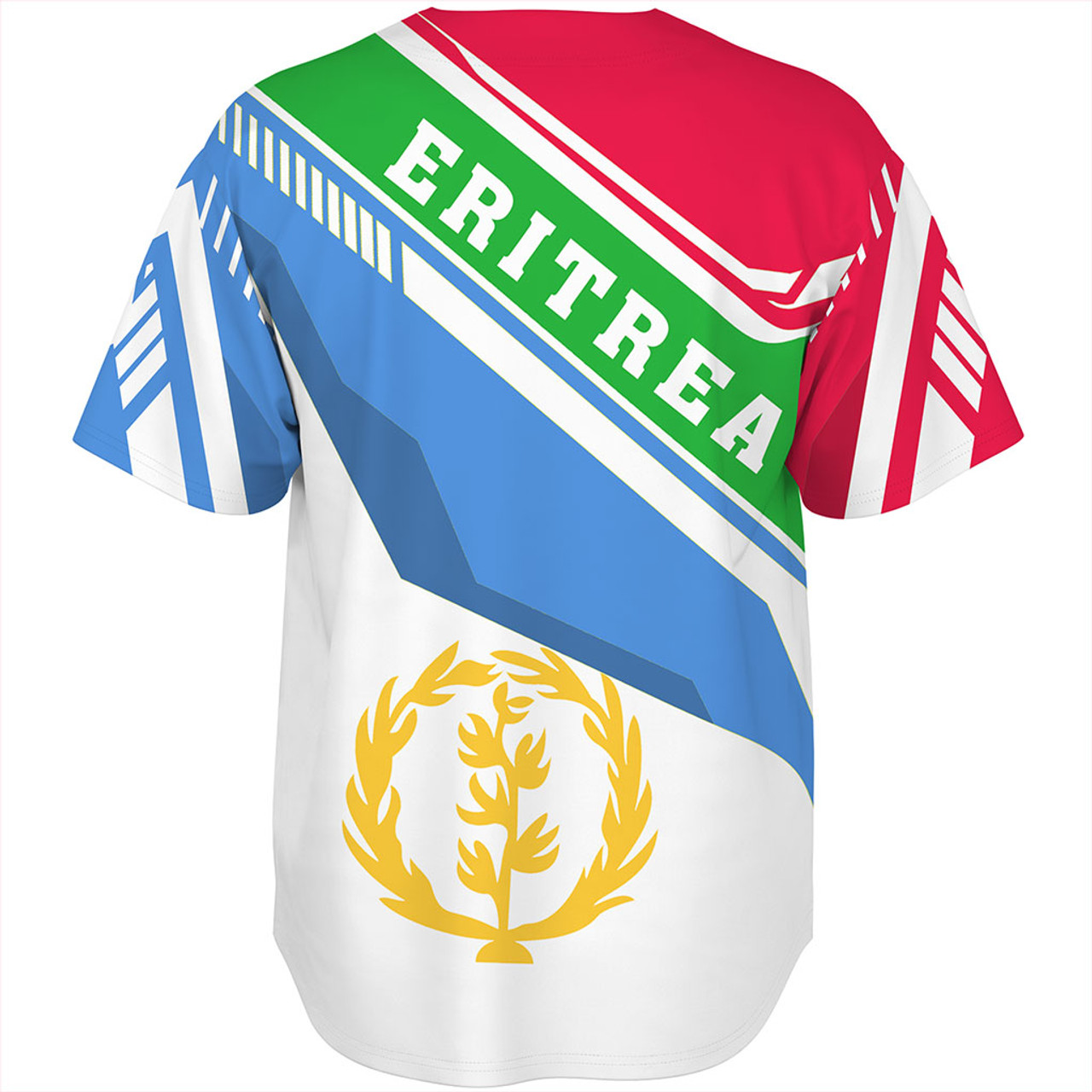Eritrea Baseball Shirt Flag Style