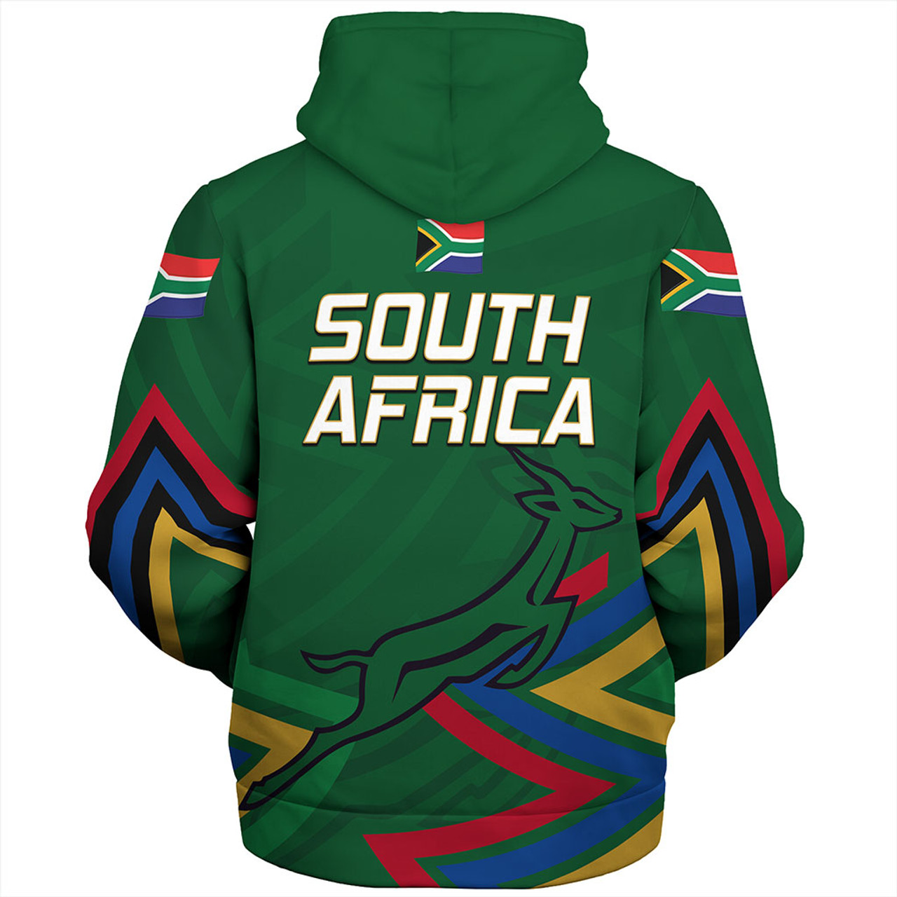 South Africa Sherpa Hoodie Flag Style