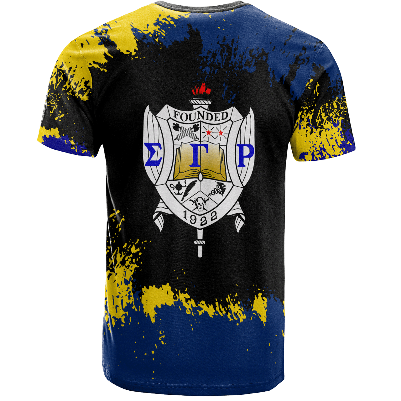 Fraternity T Shirt - Sigma Alpha Gamma Camo Off Shoulder T Shirt