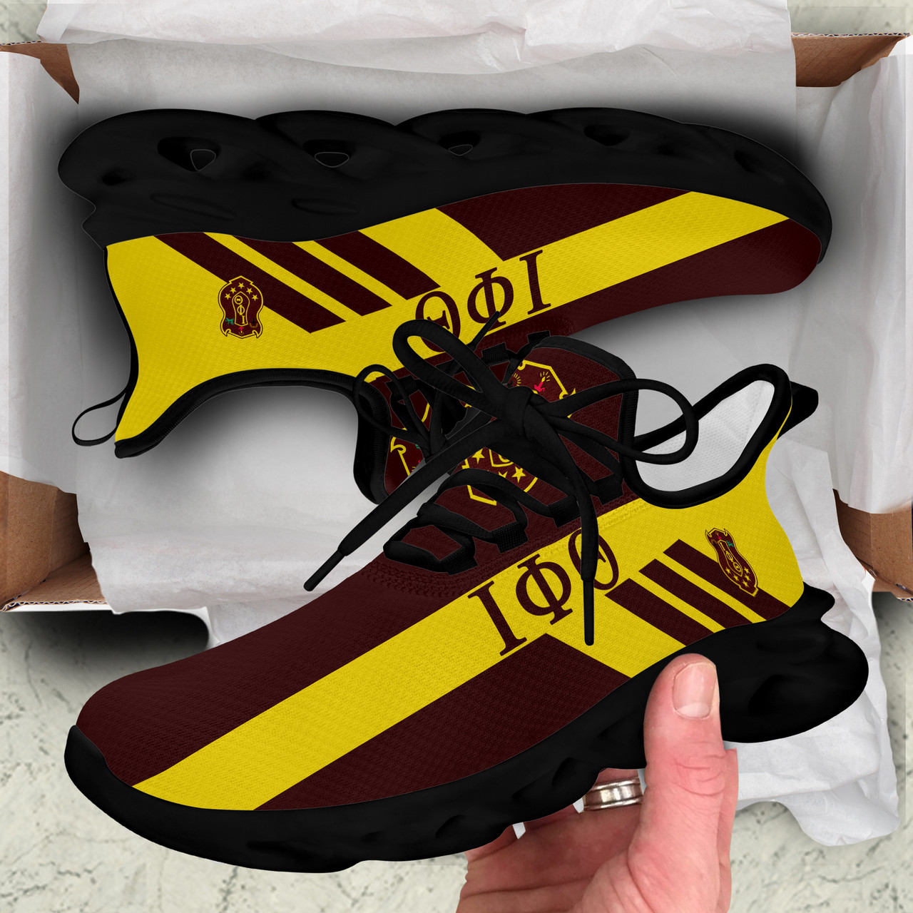 Iota Phi Theta Clunky Shoes Custom Stripe Style