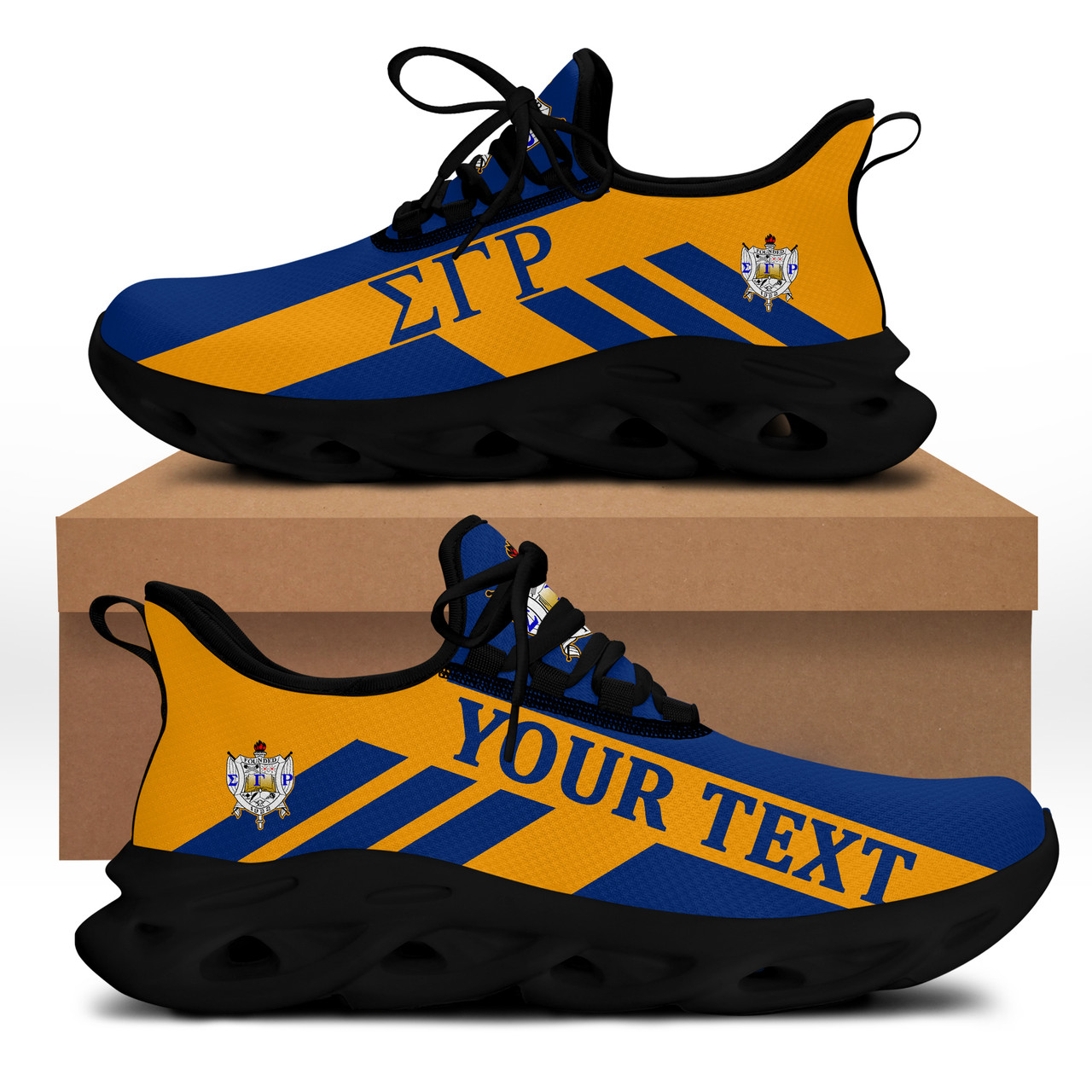 Sigma Gamma Rho Clunky Shoes Custom Stripe Style