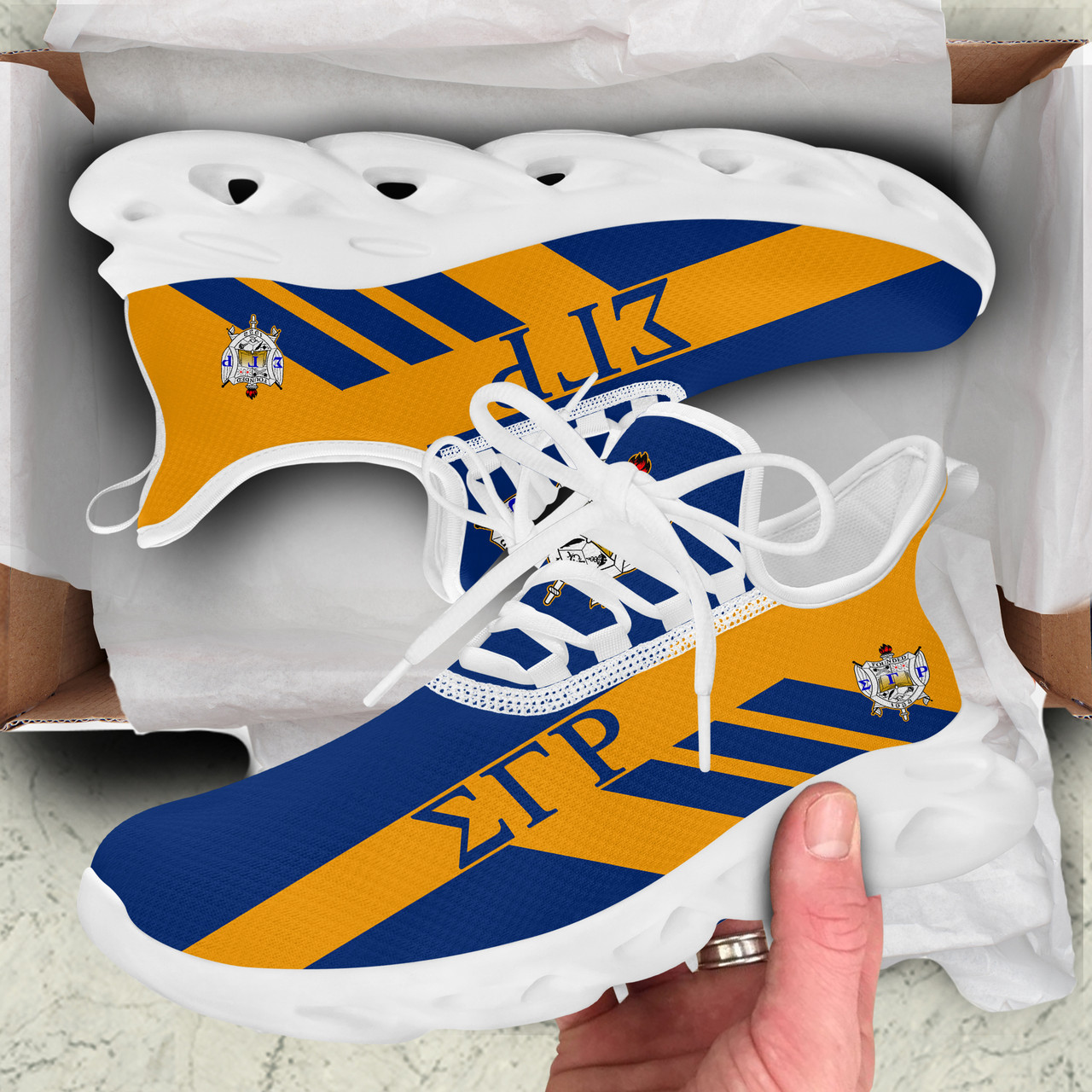 Sigma Gamma Rho Clunky Shoes Custom Stripe Style