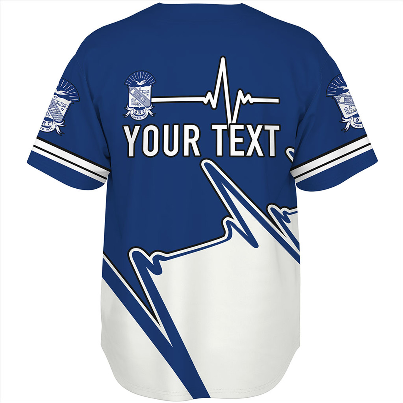 Phi Beta Sigma Baseball Shirt Custom Heartbeat