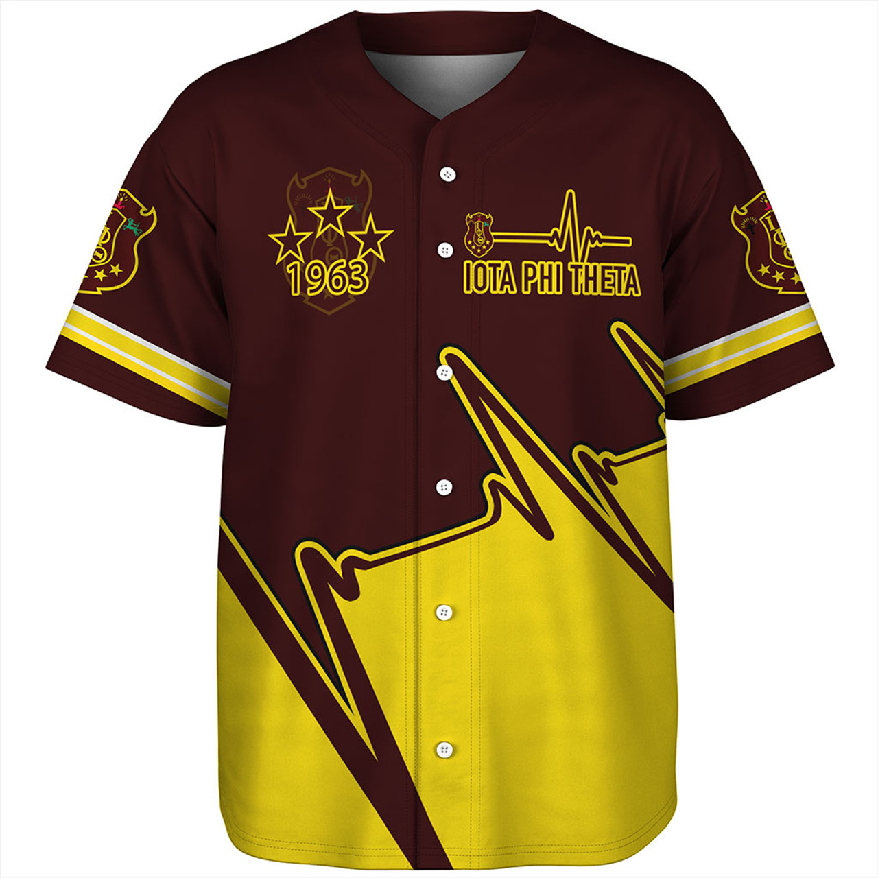 Iota Phi Theta Baseball Shirt Custom Heartbeat
