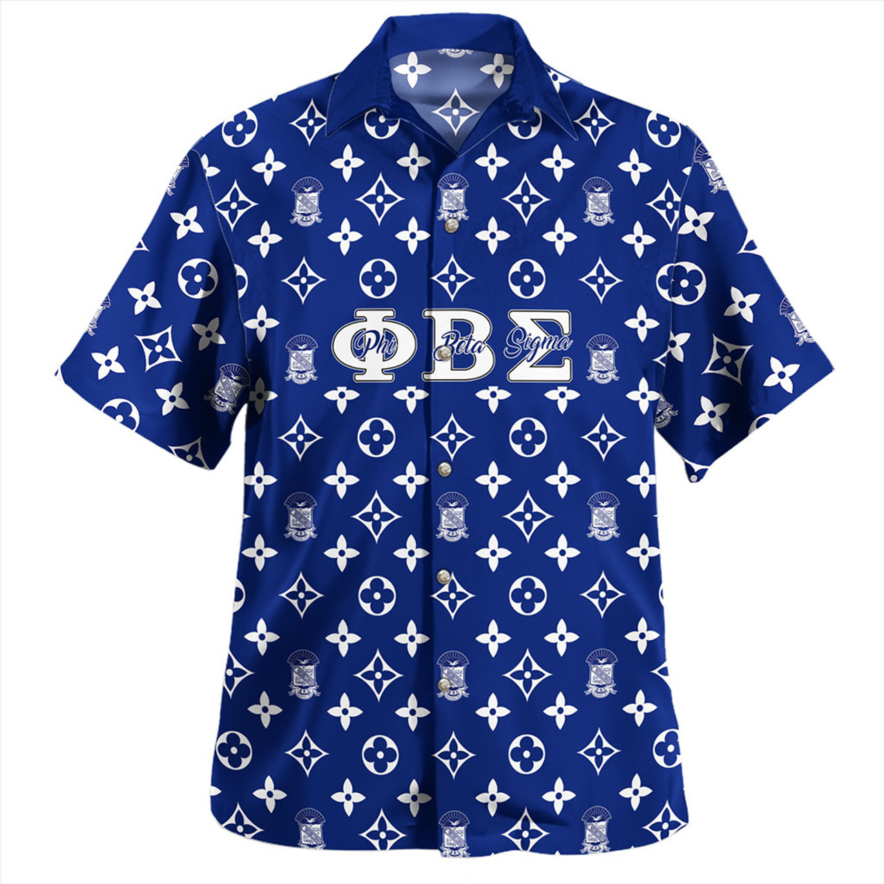 Phi Beta Sigma Hawaiian Shirt LouisV Pattern