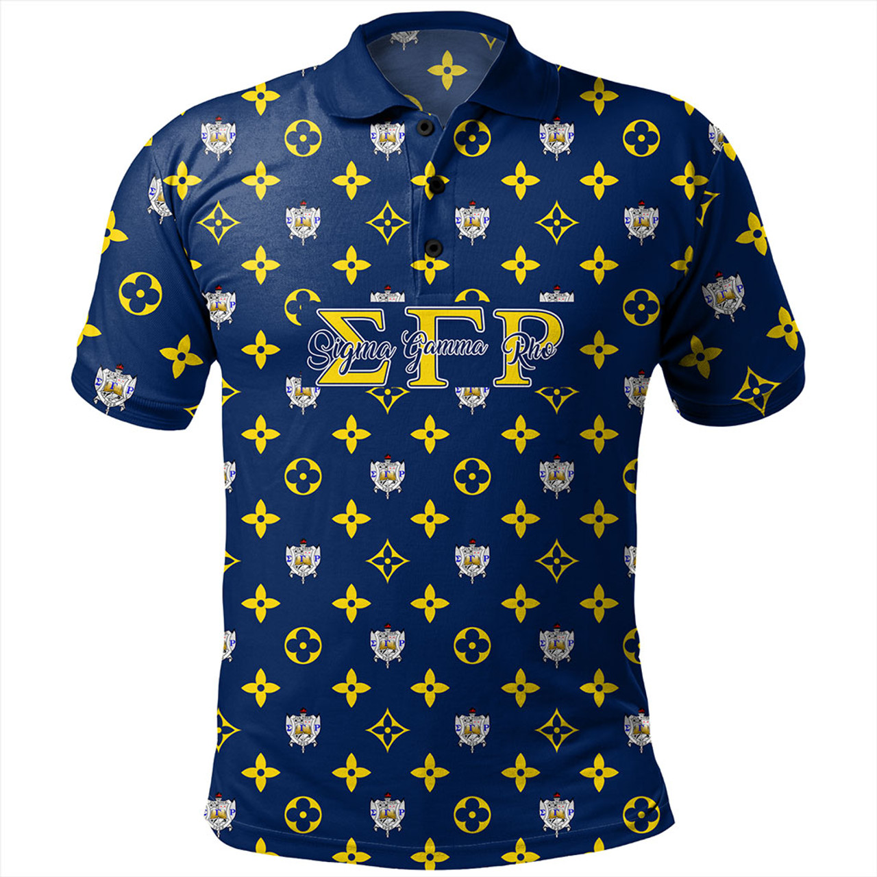 Sigma Gamma Rho Polo Shirt LouisV Pattern