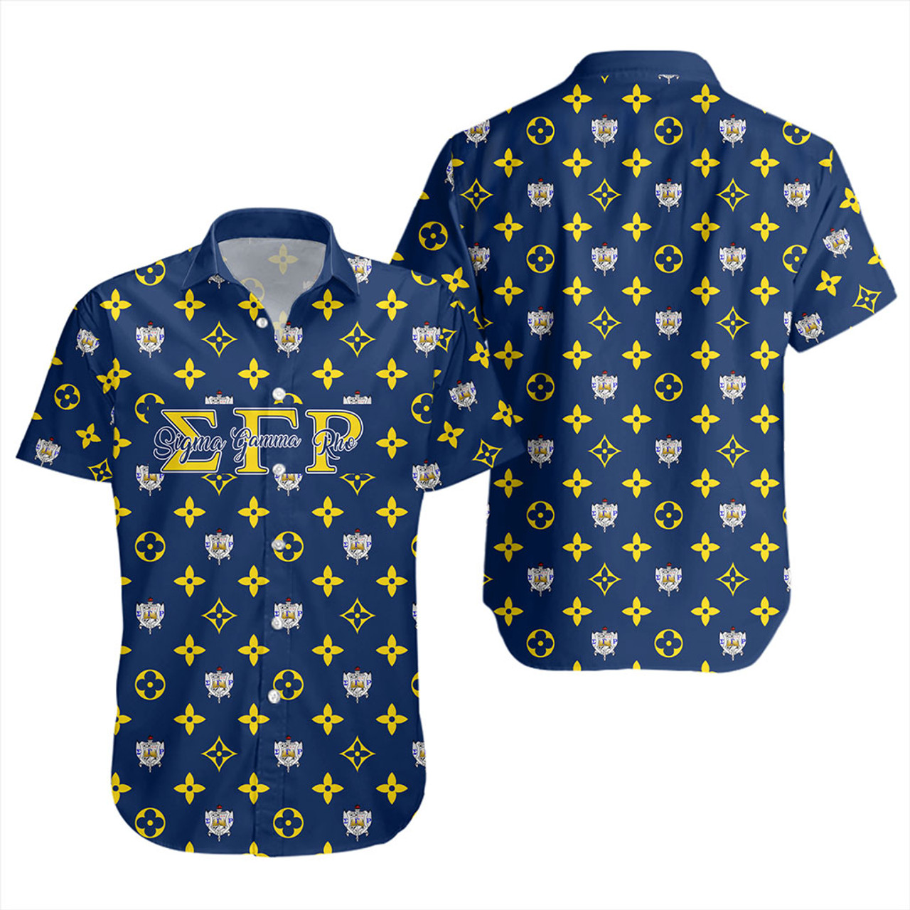 Sigma Gamma Rho Short Sleeve Shirt LouisV Pattern