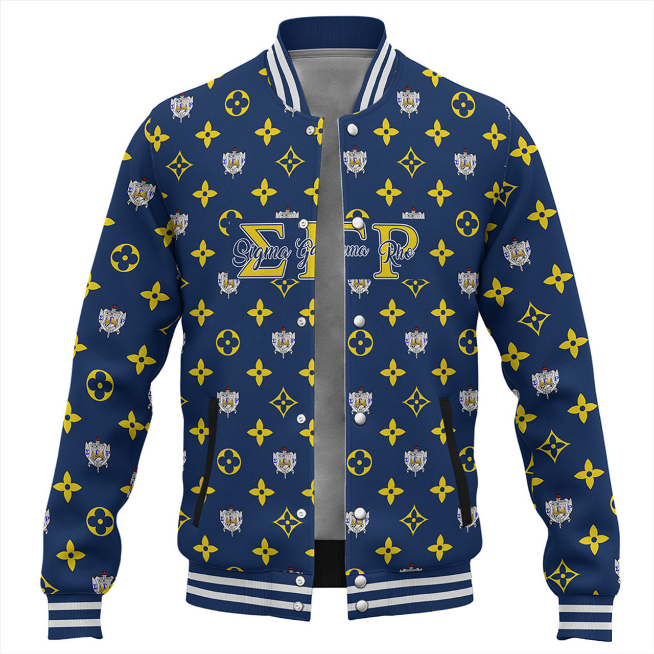 Sigma Gamma Rho Baseball Jacket LouisV Pattern